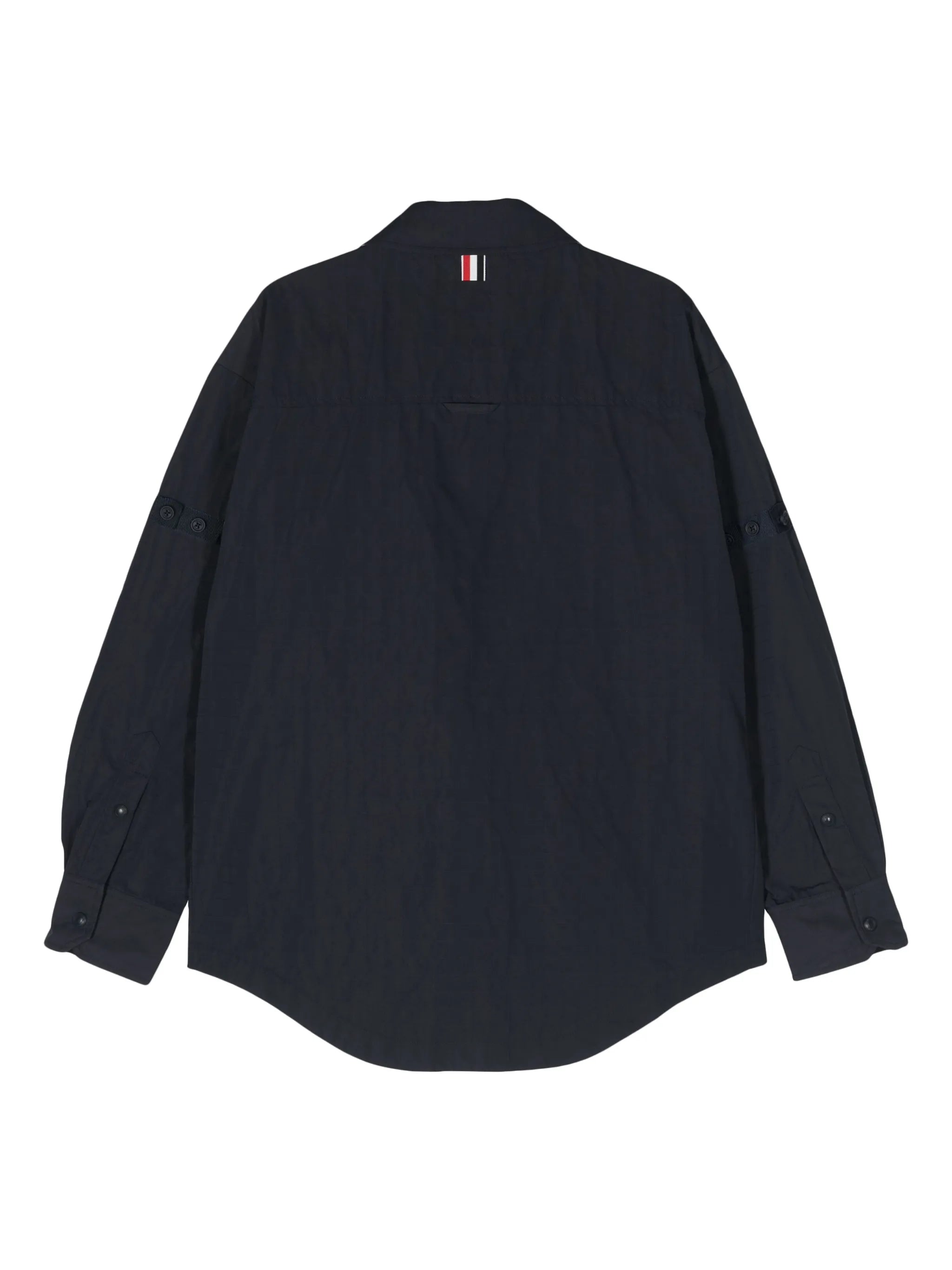 button-fastening shirt jacket