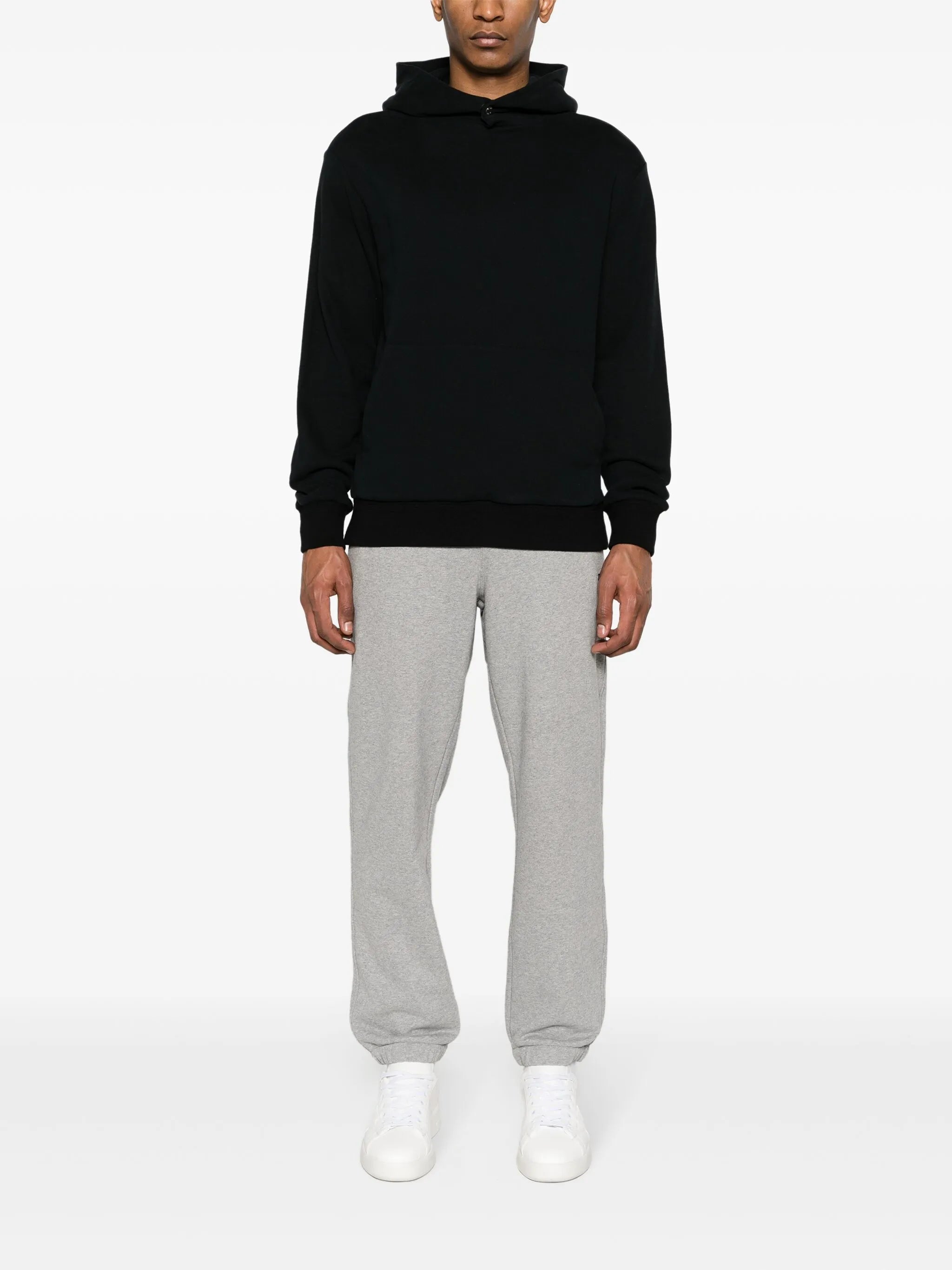 logo-appliqué cotton track trousers