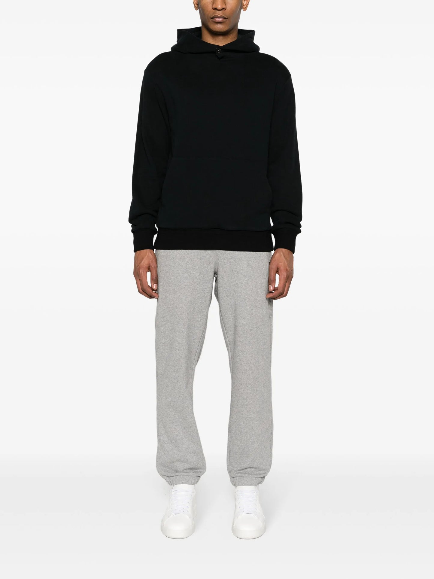 drop-shoulder jersey hoodie