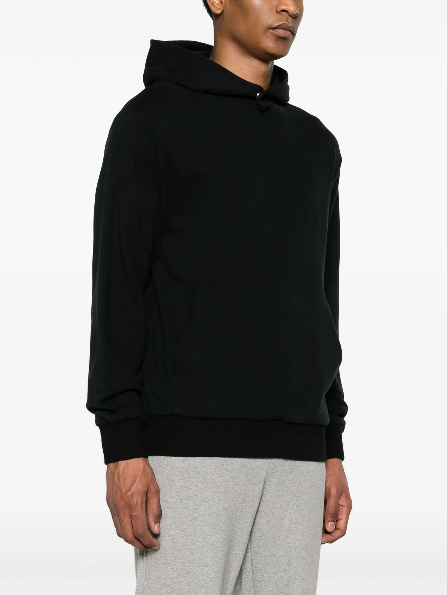 drop-shoulder jersey hoodie