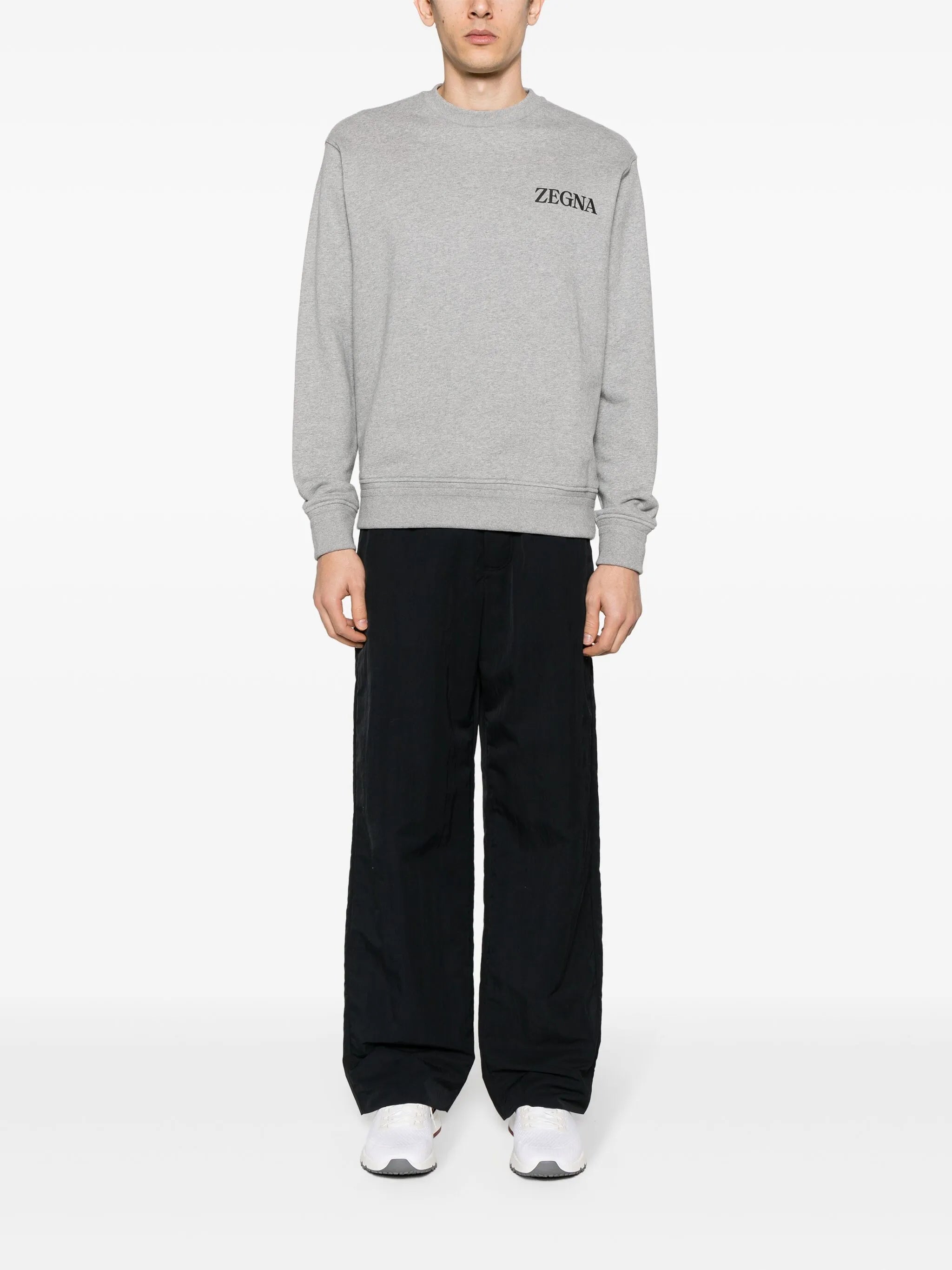 logo-appliqué cotton sweatshirt