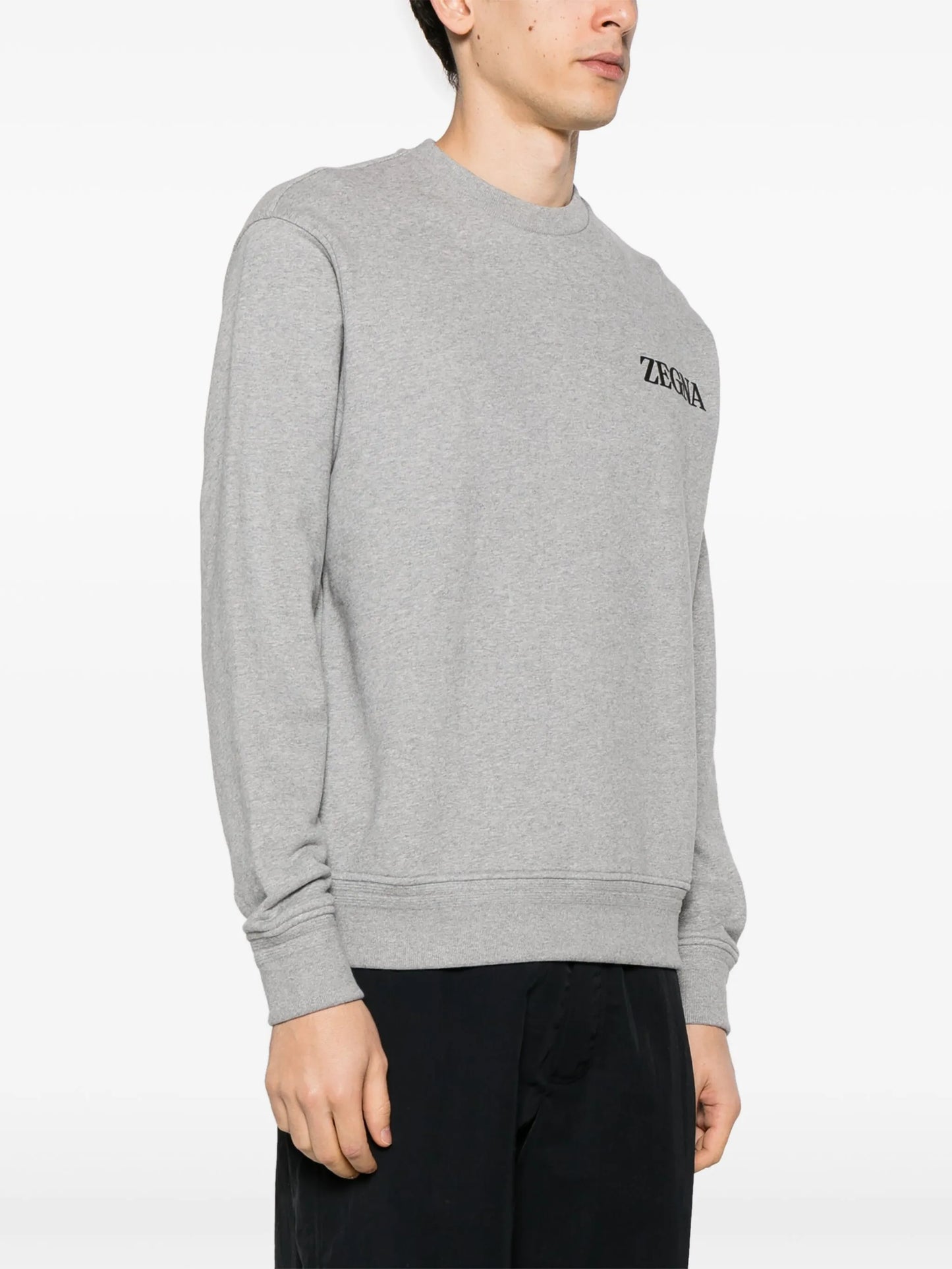 logo-appliqué cotton sweatshirt