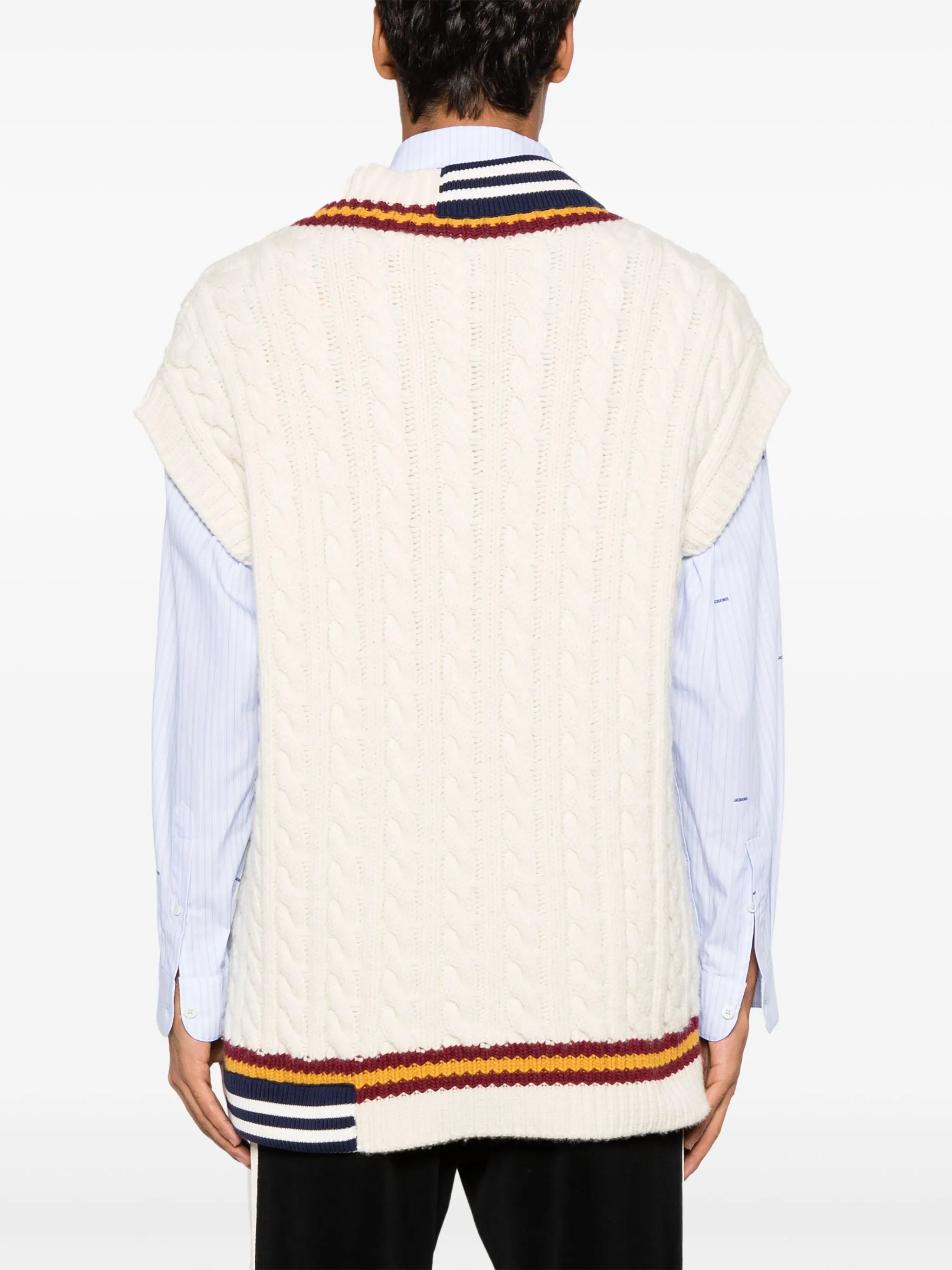 x Palm Angels cable-knit vest