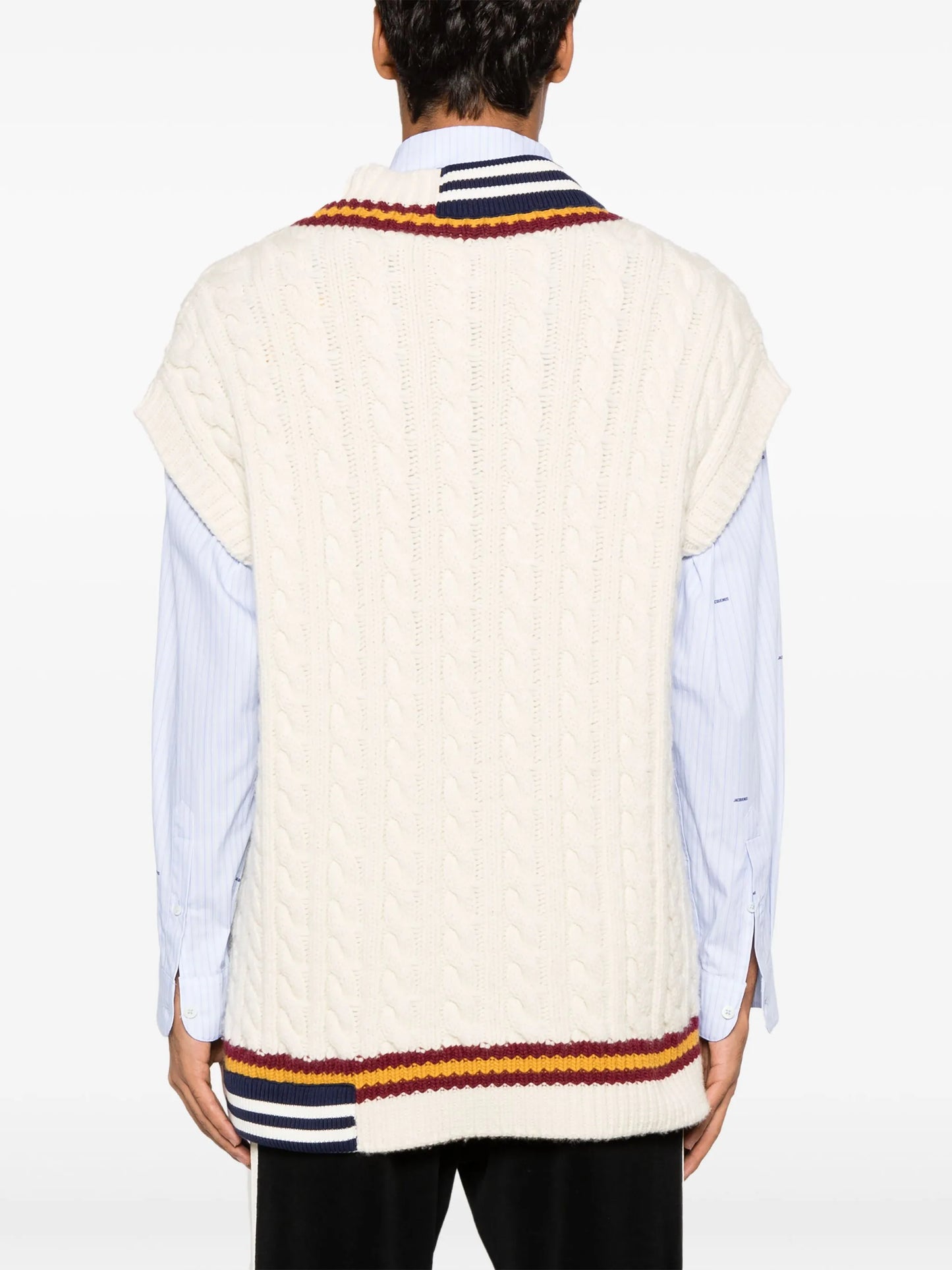 x Palm Angels cable-knit vest