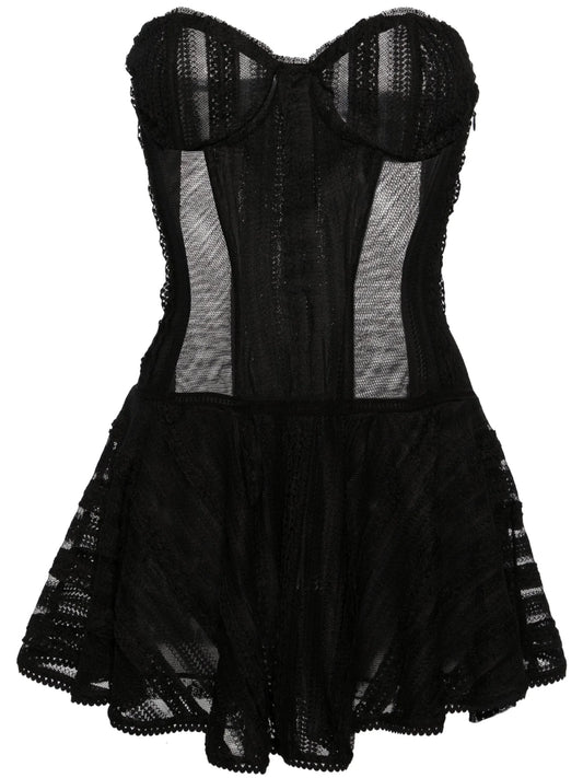 Bakary strapless lace minidress