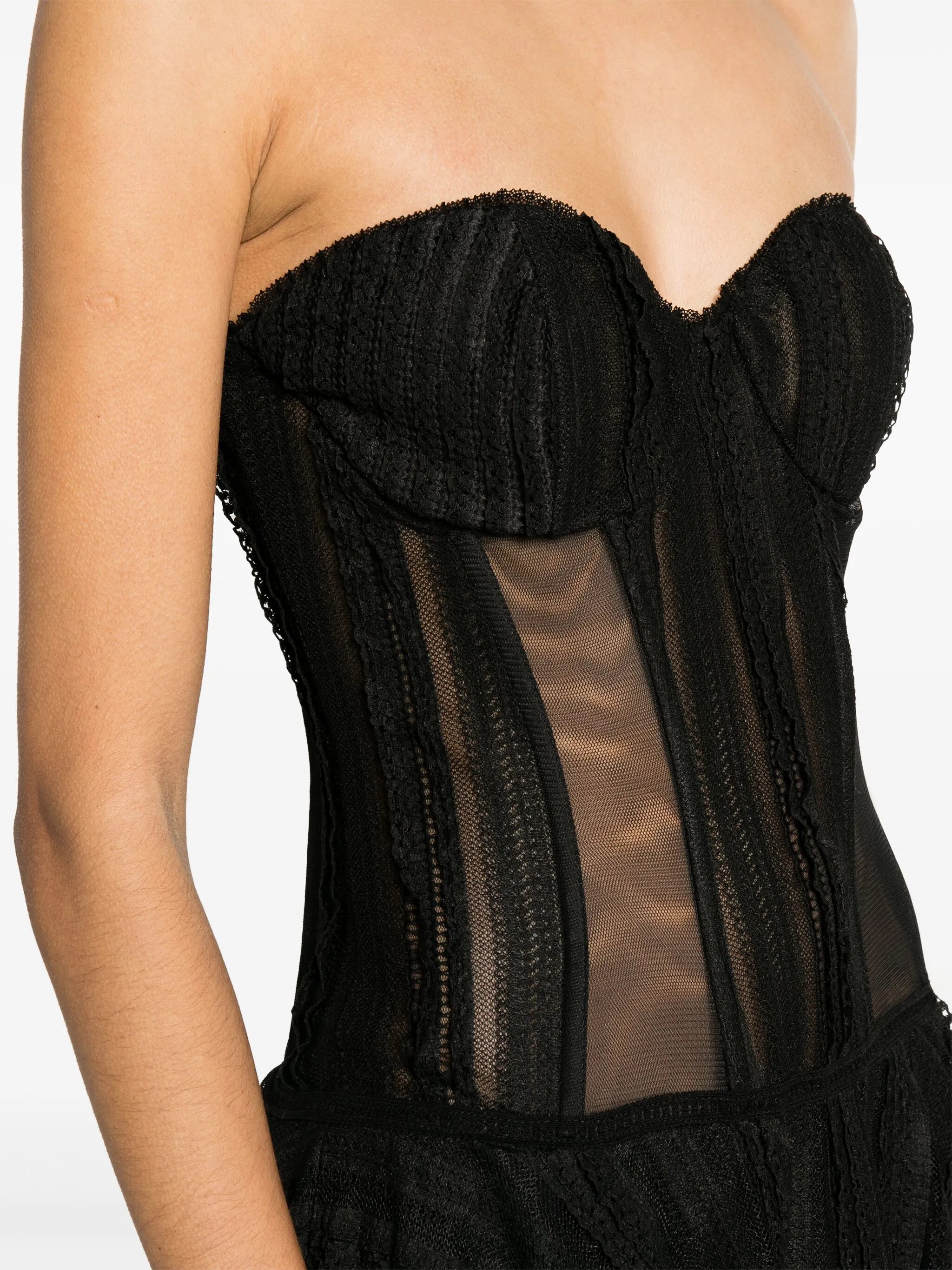 Bakary strapless lace minidress