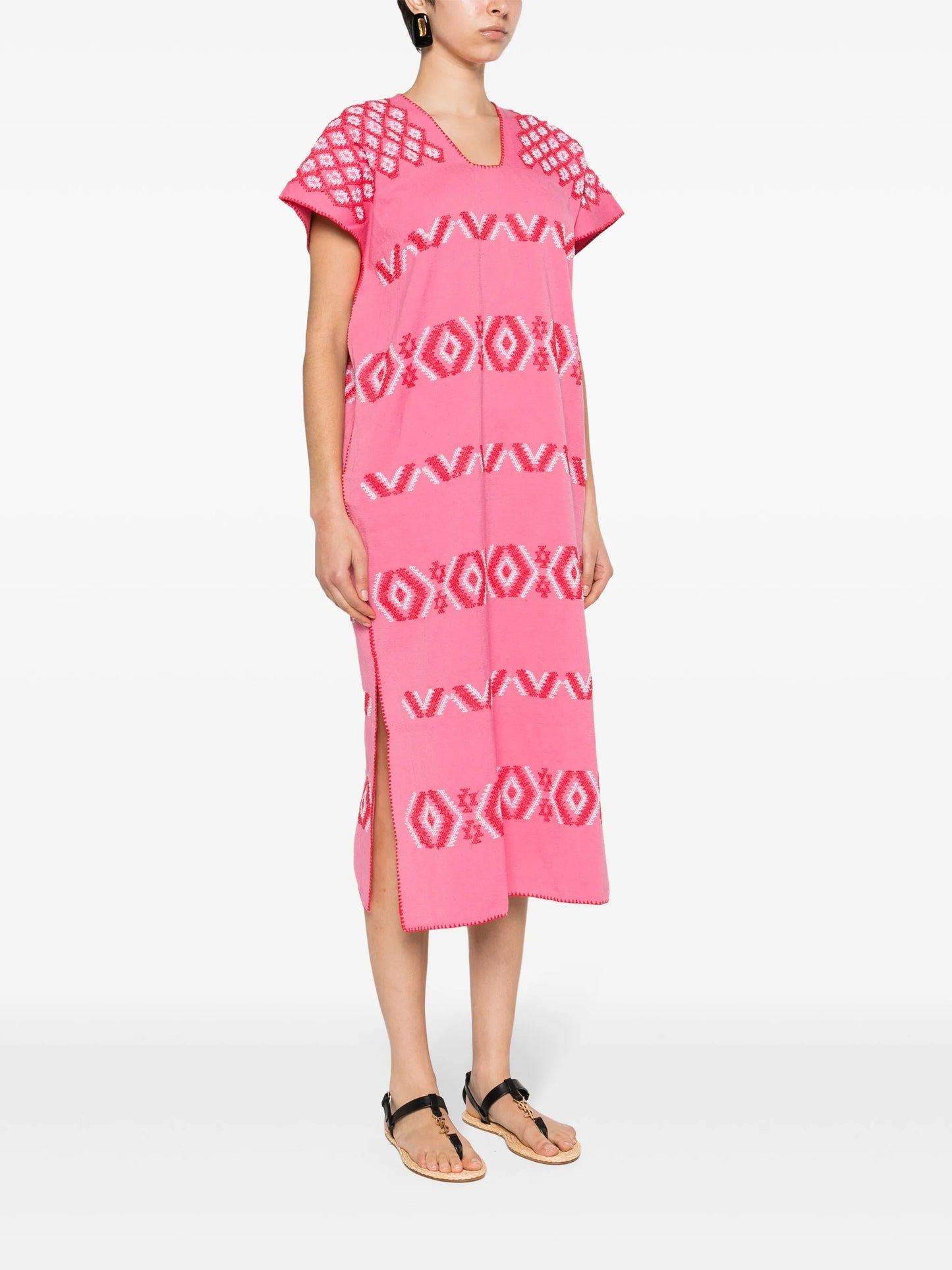 Single Panel embroidered kaftan