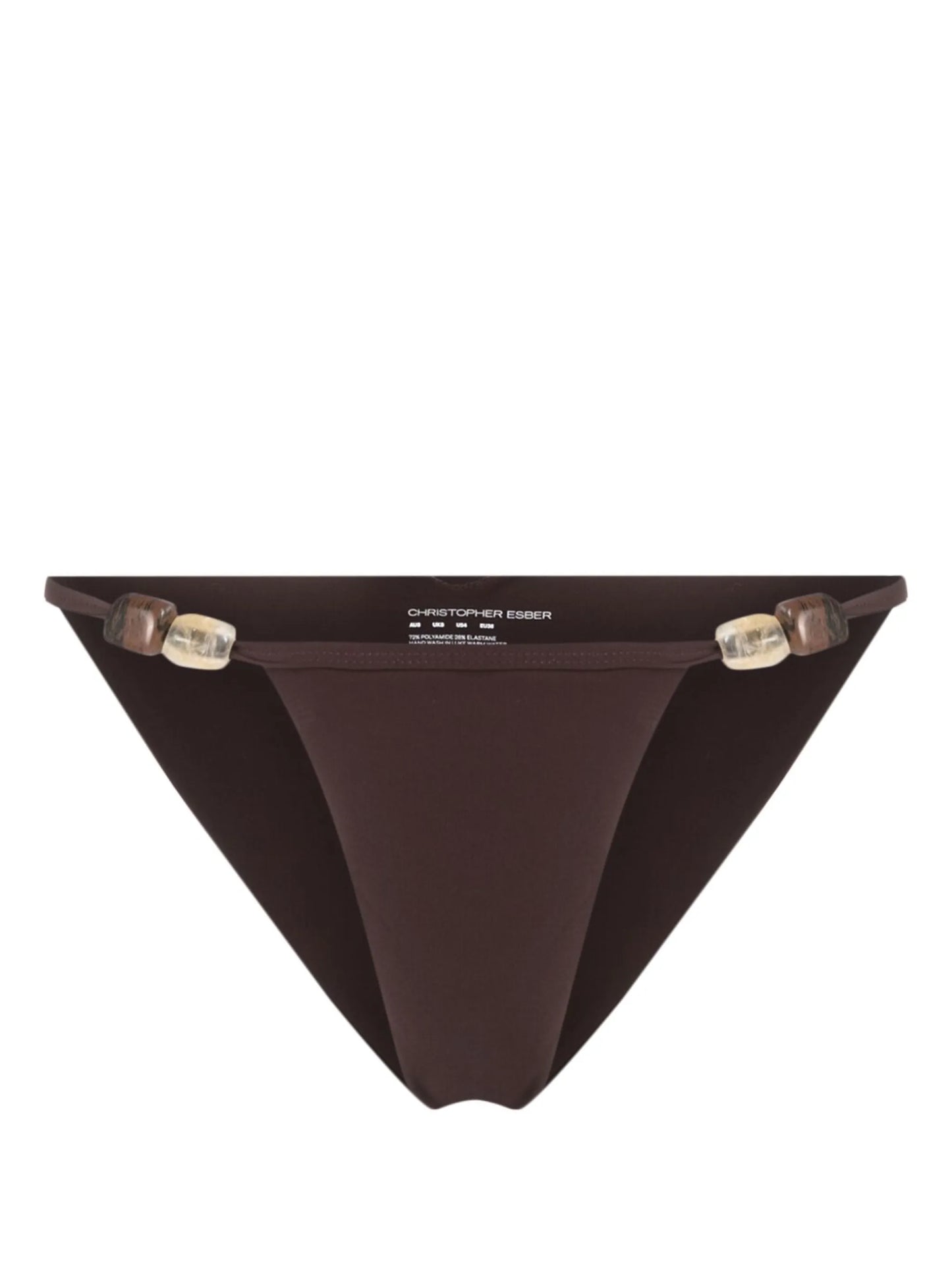 Crystal Fracture bead-detailing bikini bottoms