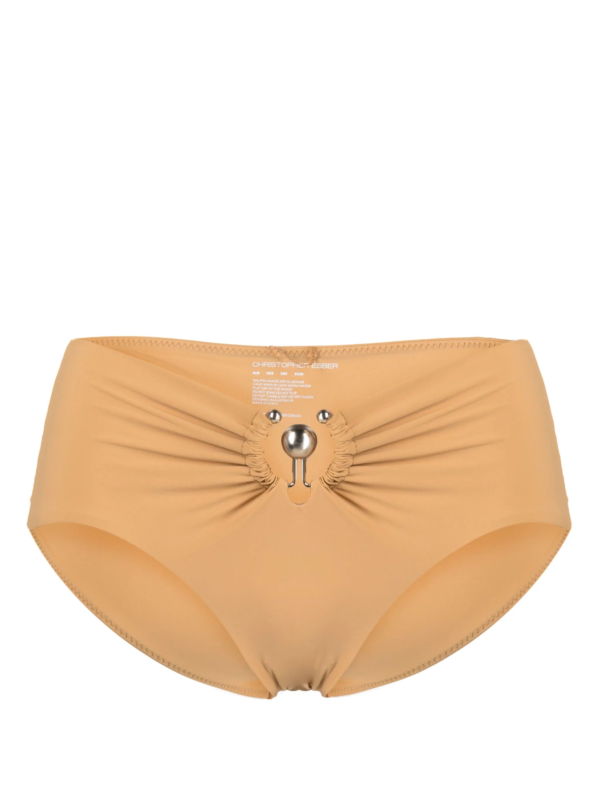 Orbit ruched bikini bottoms