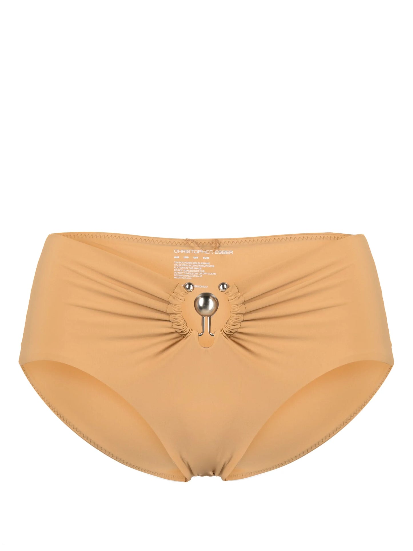 Orbit ruched bikini bottoms