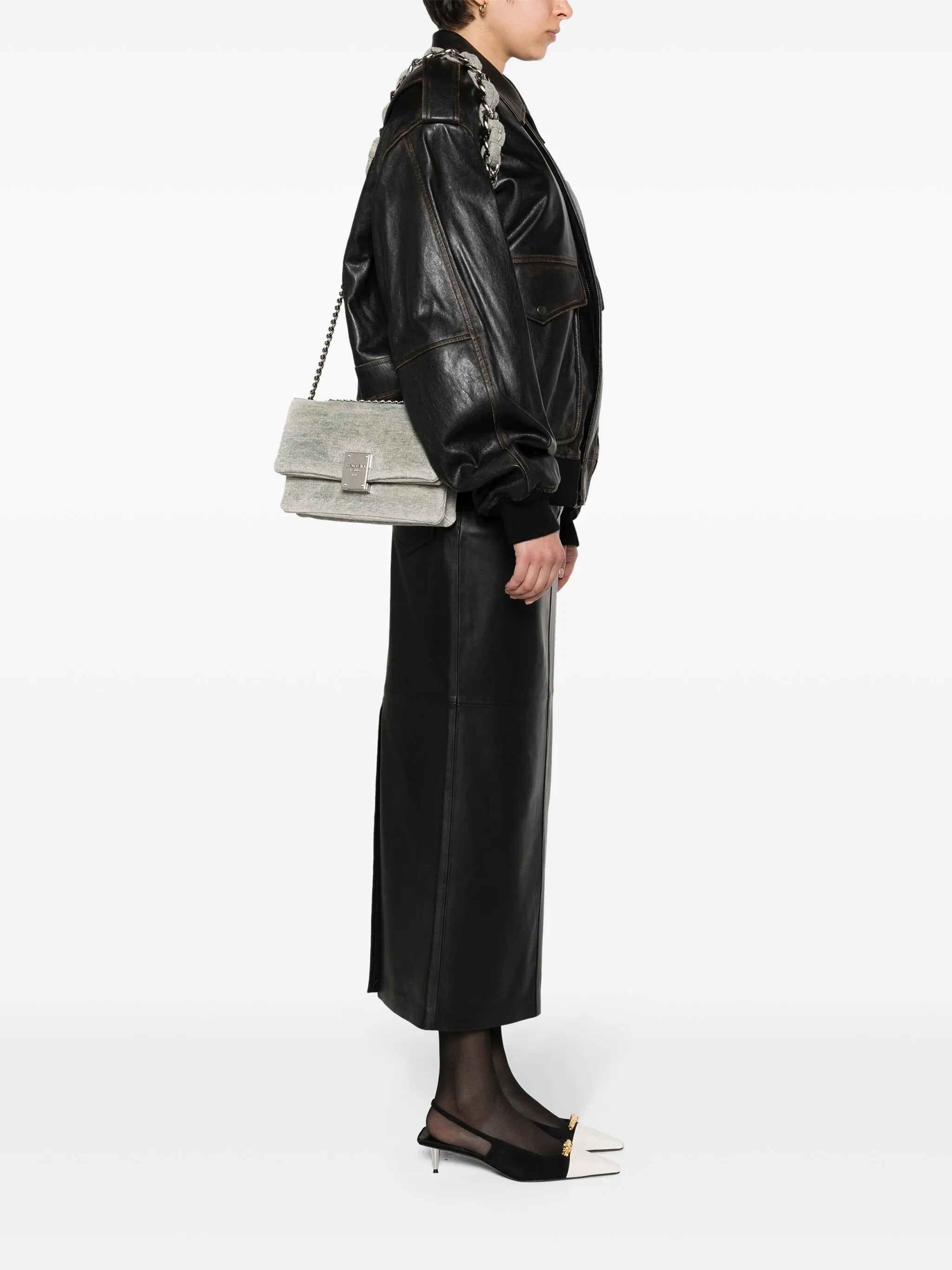 small 1945 denim shoulder bag