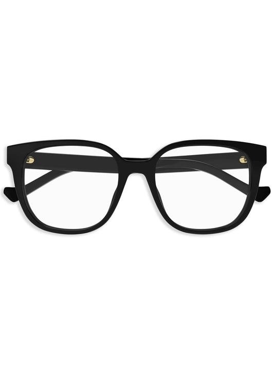 logo-plaque square-frame glasses