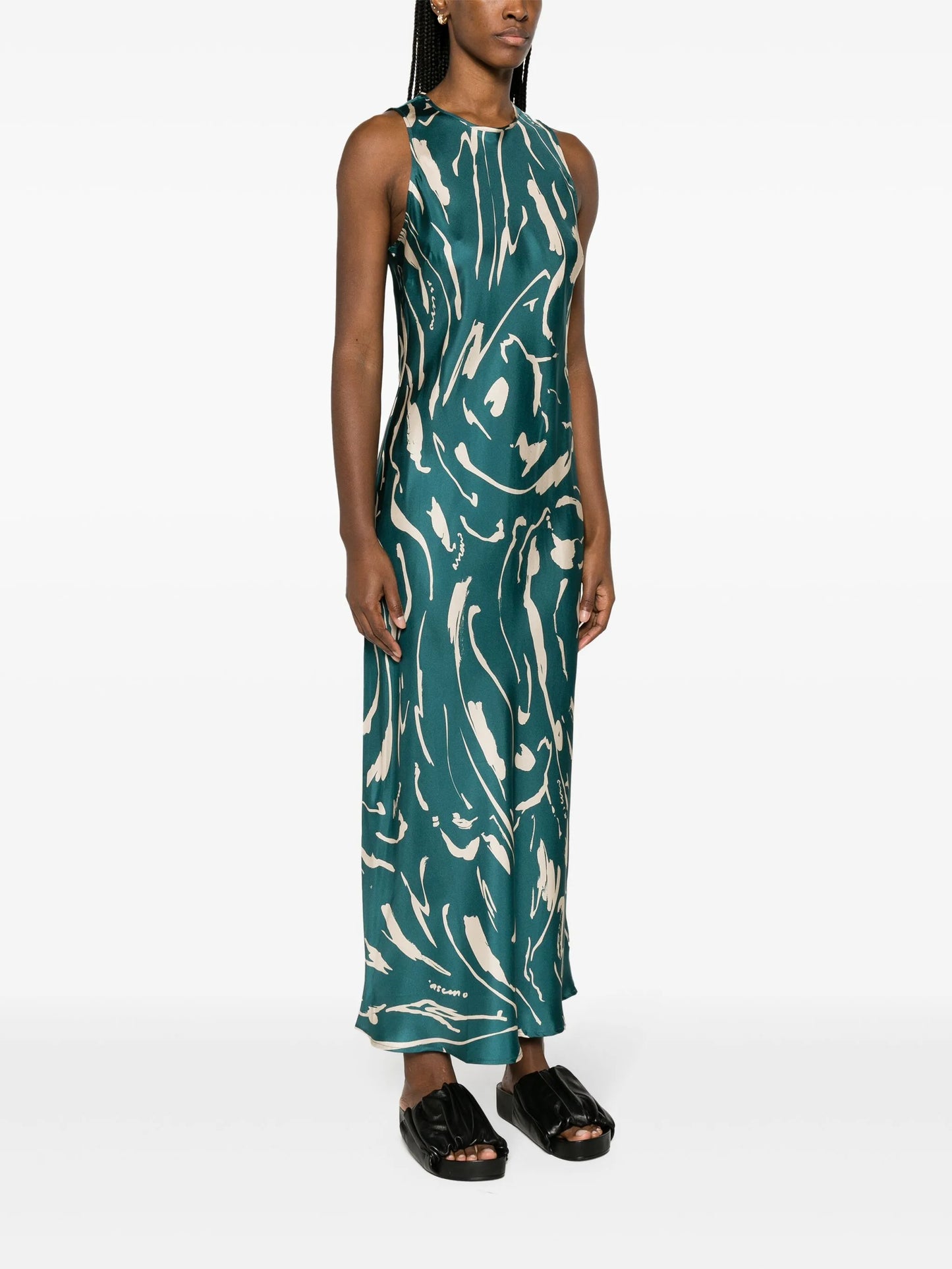 Valencia silk maxi dress