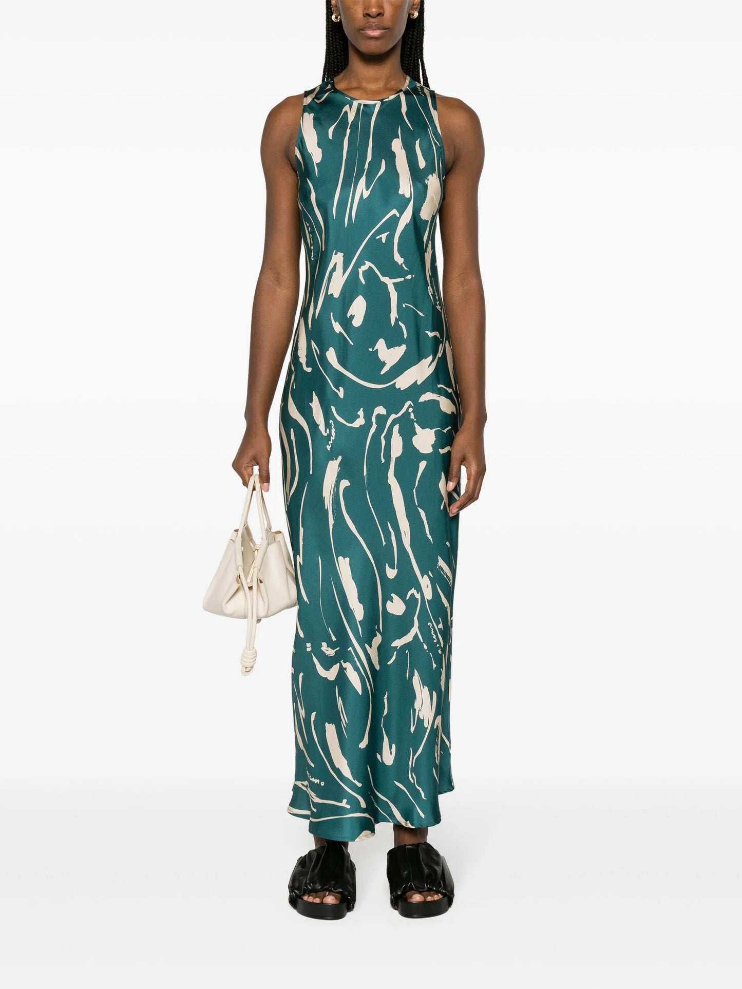 Valencia silk maxi dress