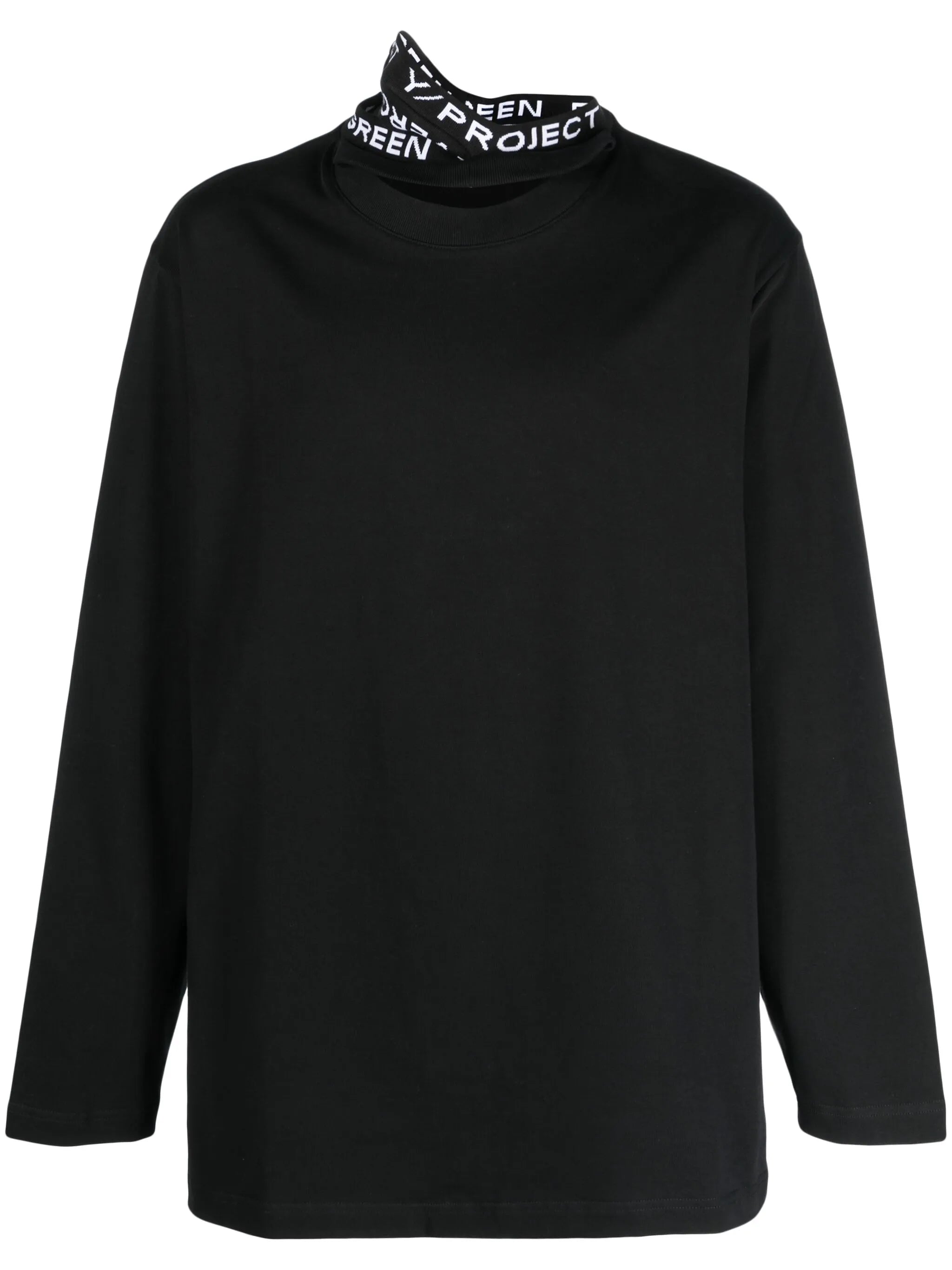 Evergreen triple-collar cotton T-shirt