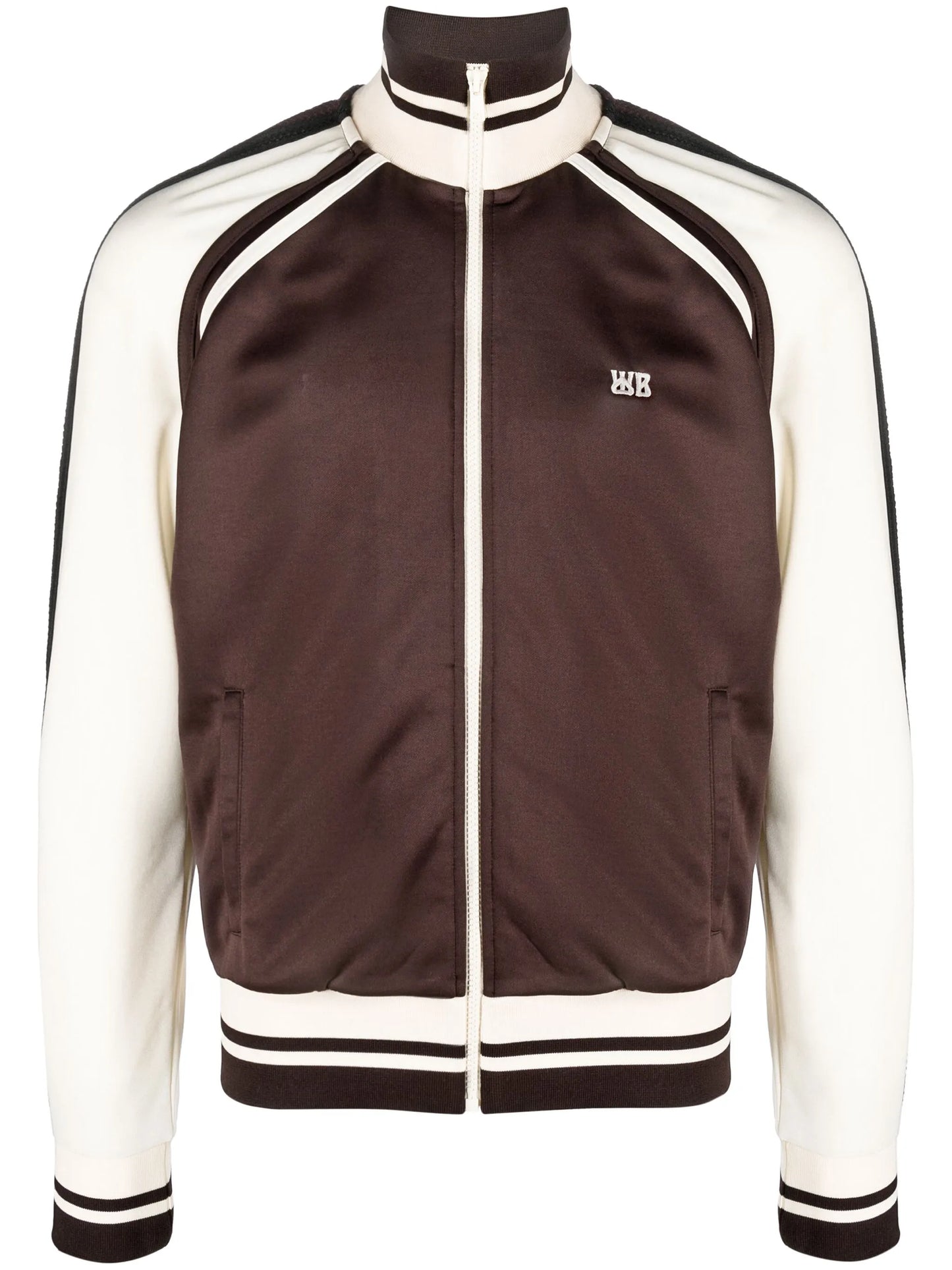 zip-fastening long-sleeve sweatshirt