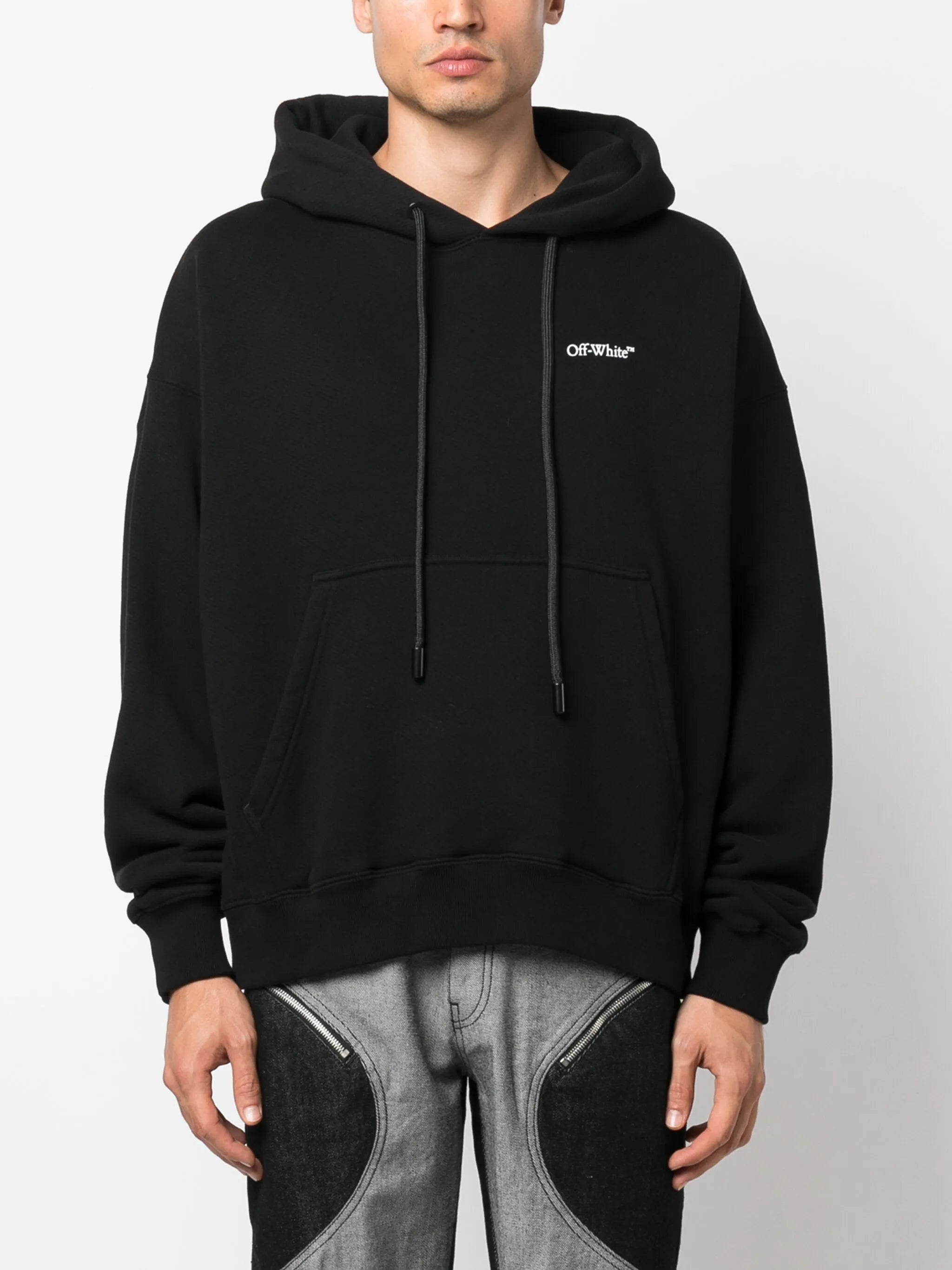 logo-print long-sleeve hoodie