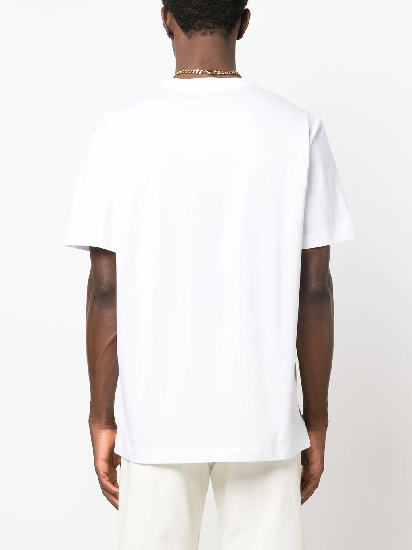 logo-embroidered cotton T-shirt
