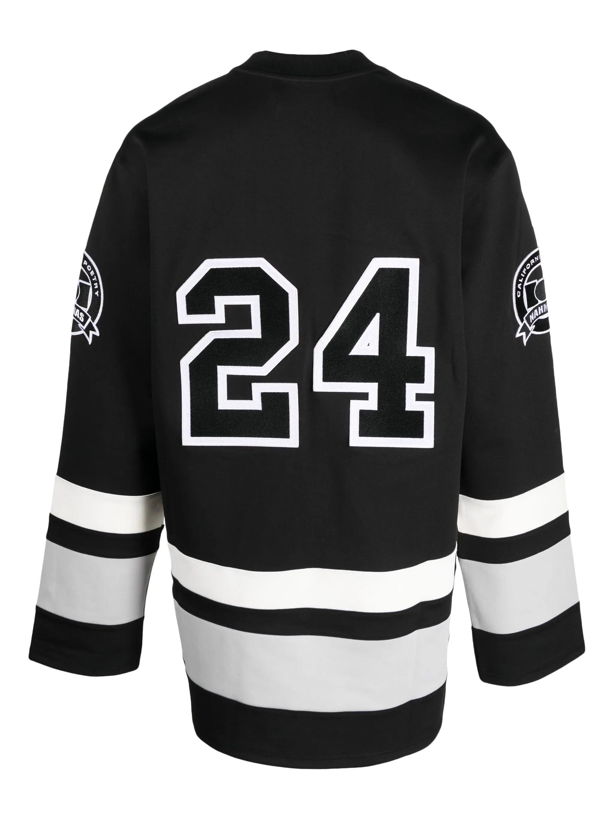 logo-patches hockey jersey T-shirt