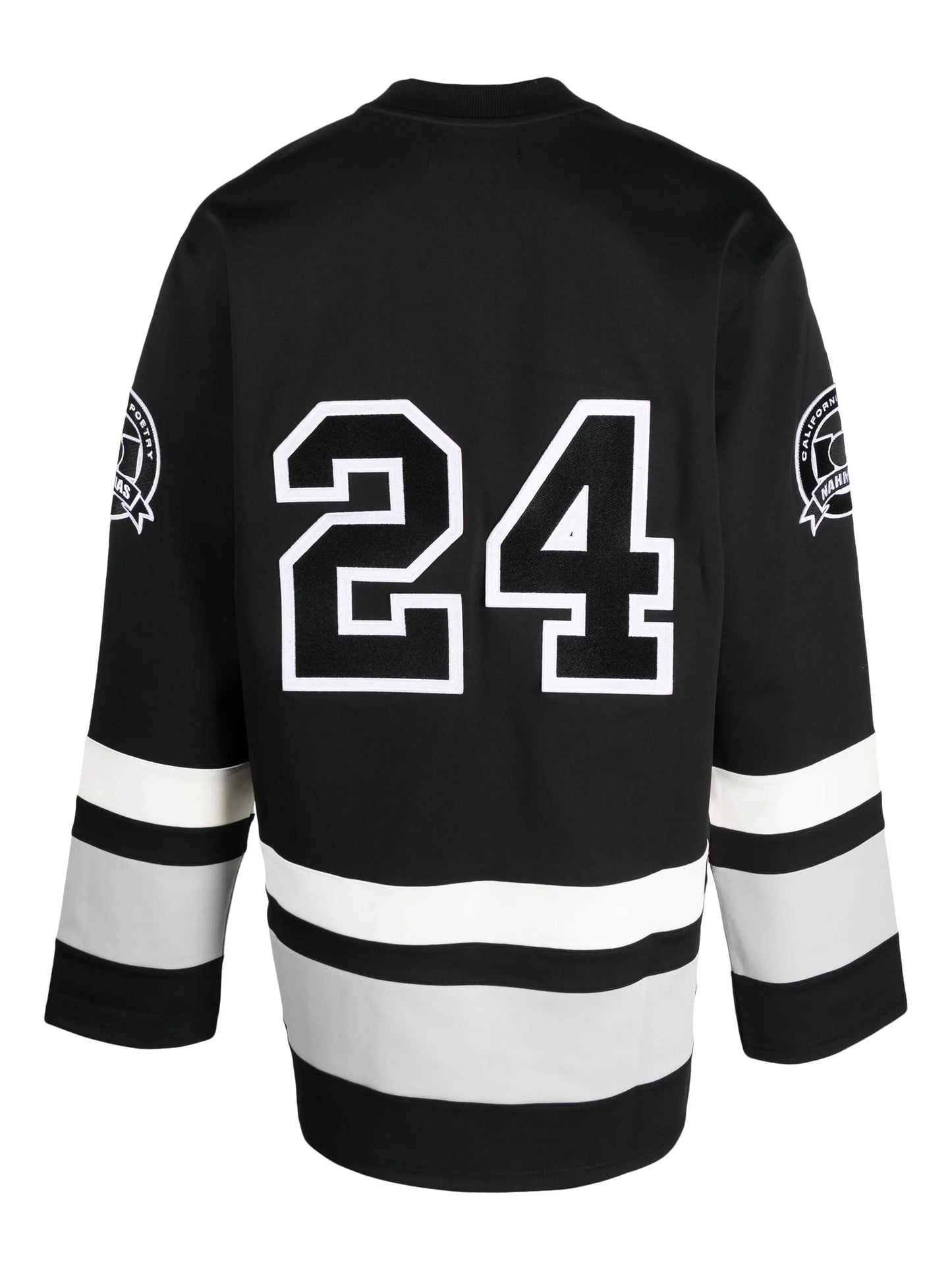 logo-patches hockey jersey T-shirt