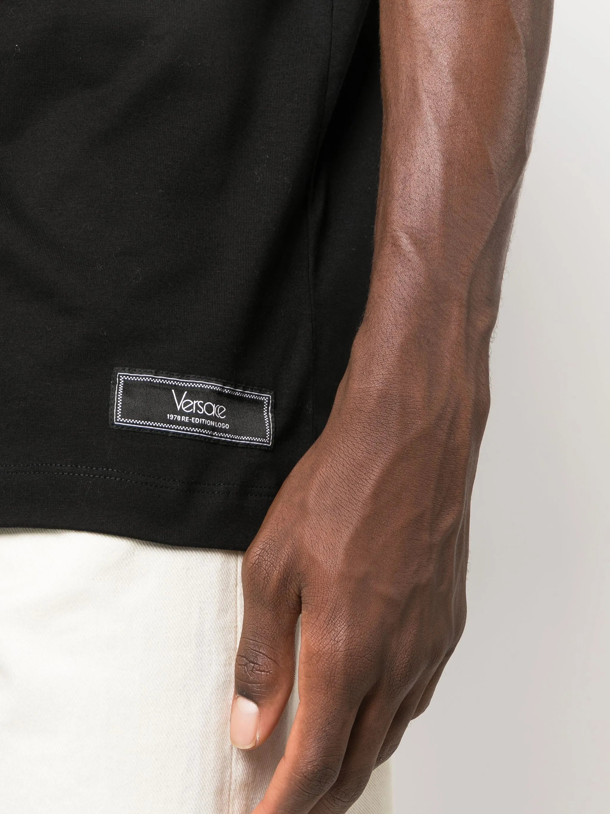 logo-embroidered cotton T-shirt