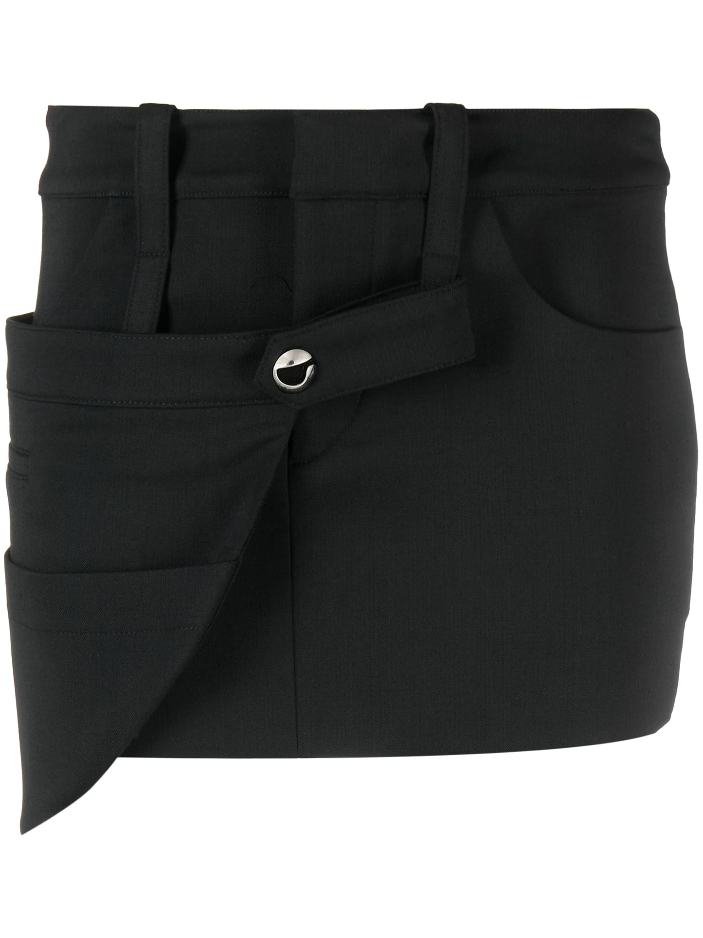 strap-detail mini skirt