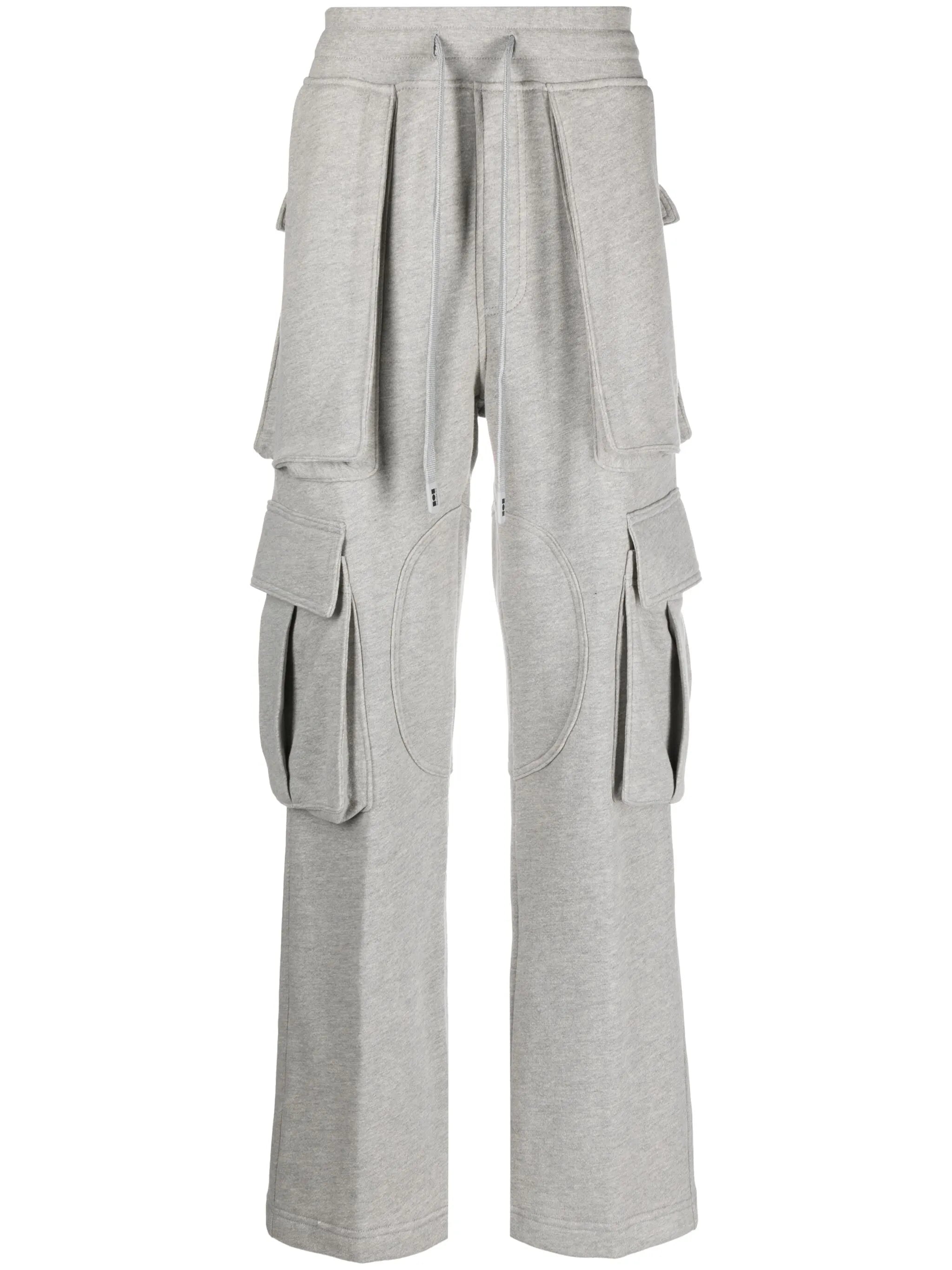 straight-leg cargo track pants