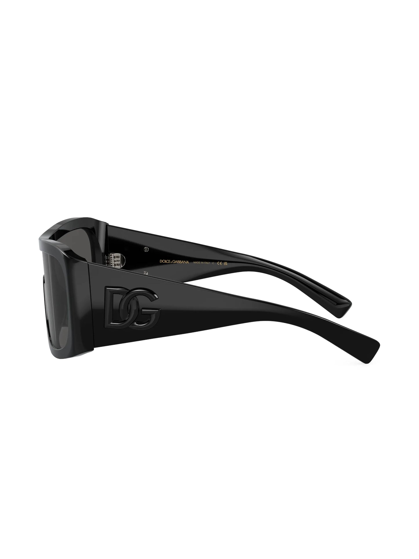 shield-frame tinted sunglasses