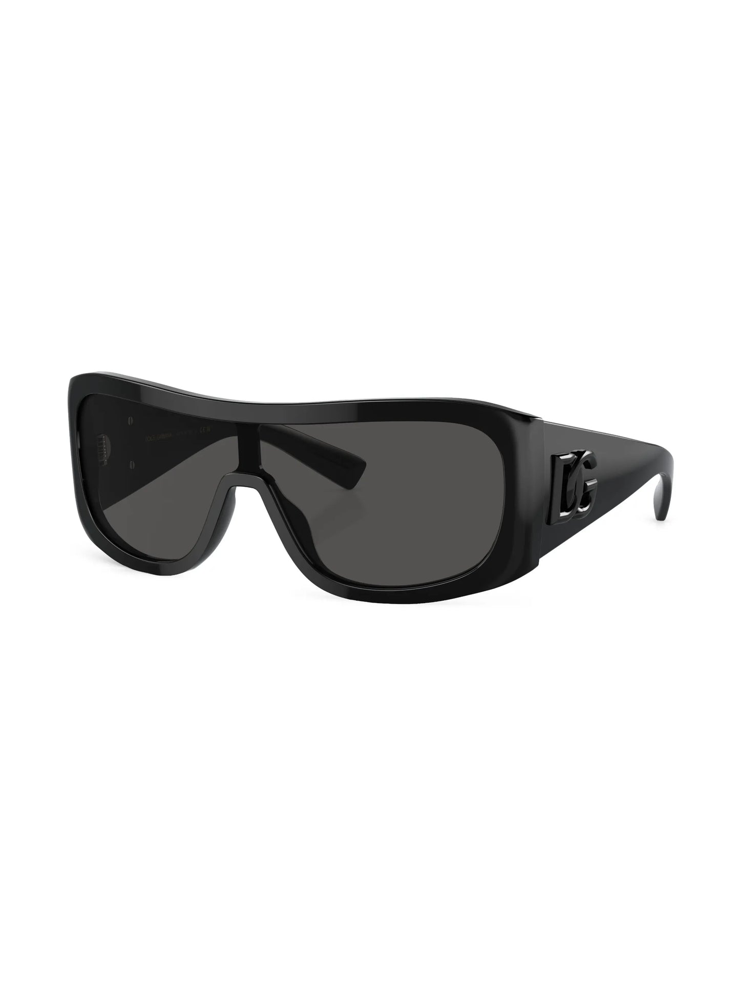 shield-frame tinted sunglasses