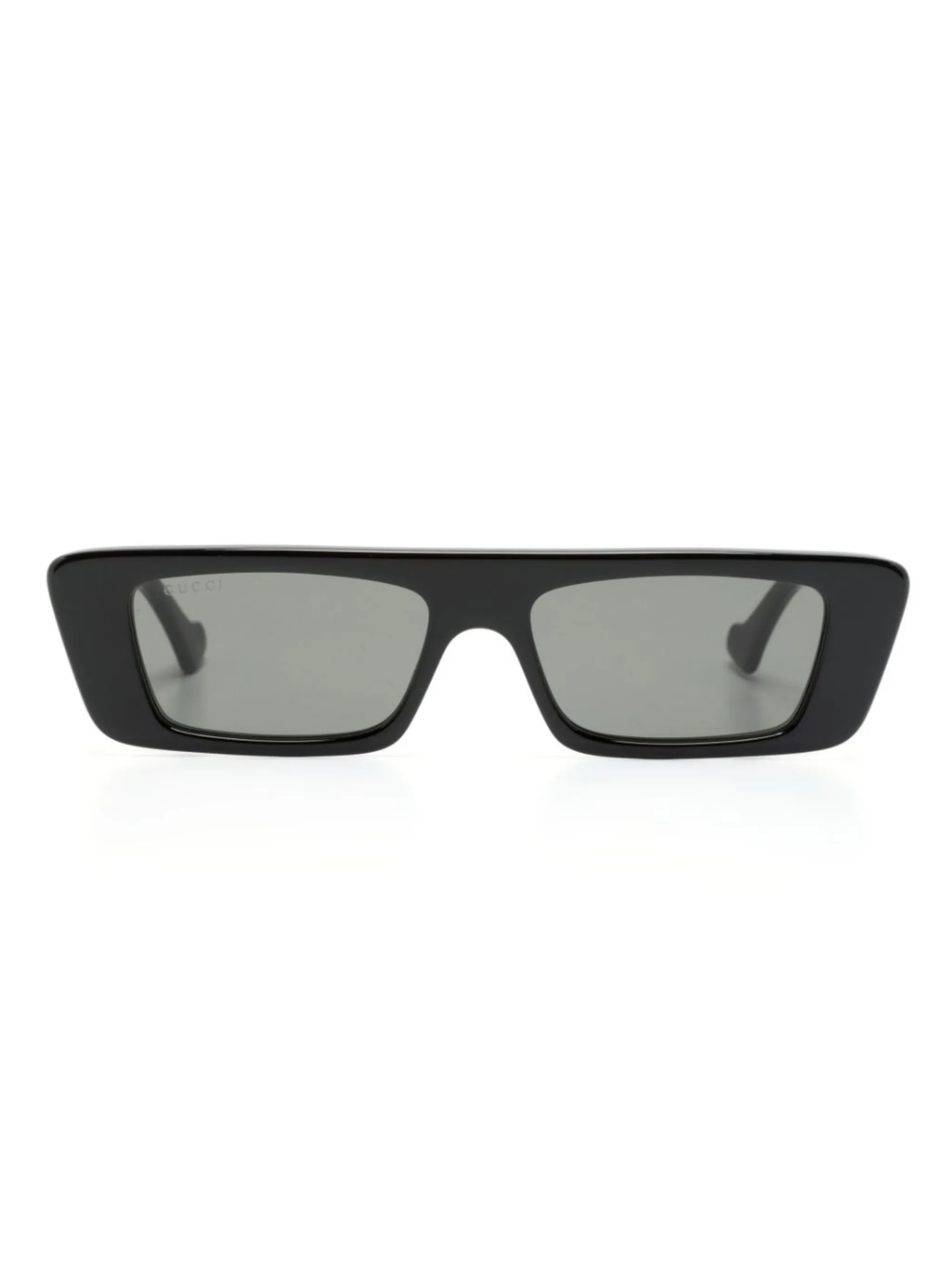 logo-print rectangle-frame sunglasses