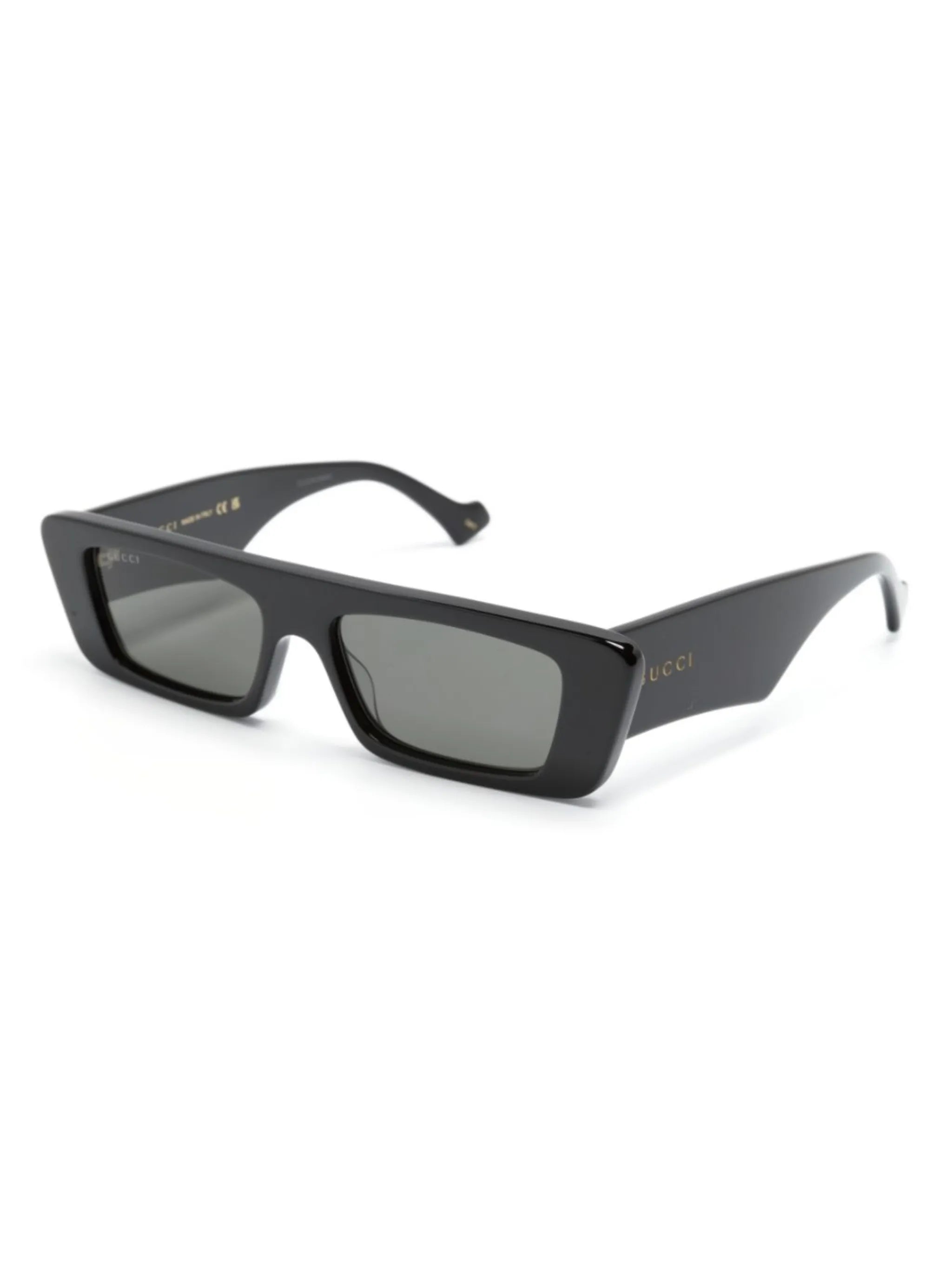 logo-print rectangle-frame sunglasses