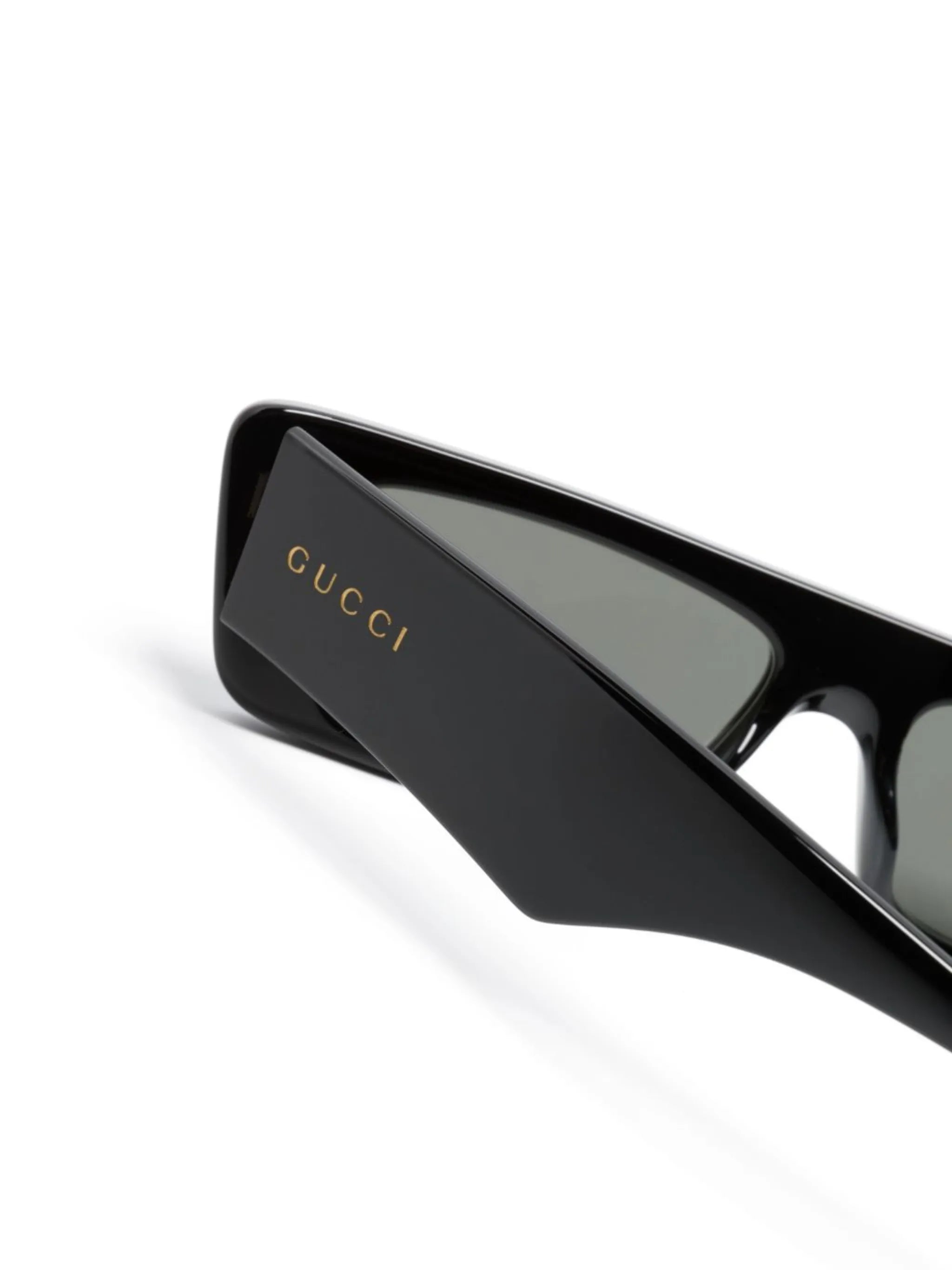 logo-print rectangle-frame sunglasses
