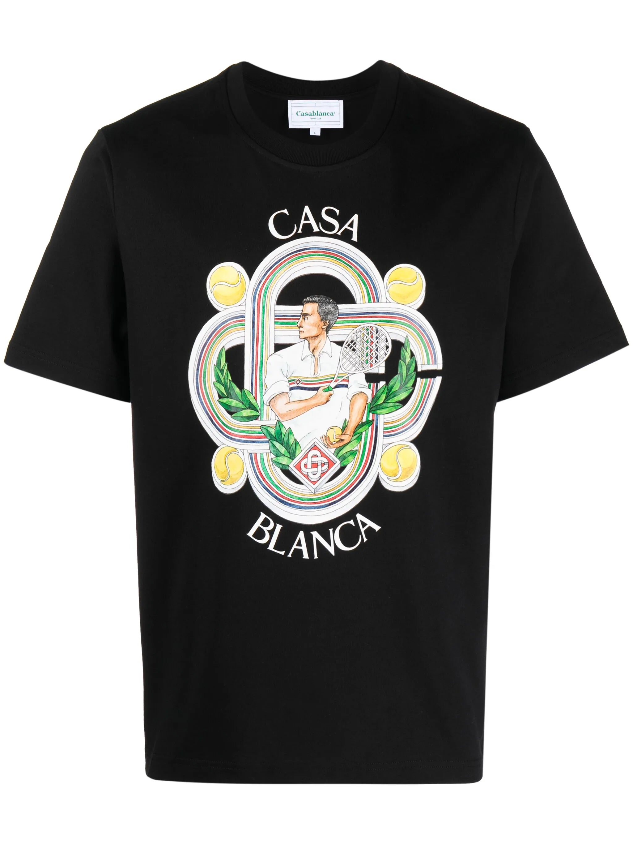 Le Joueur illustration-print T-shirt