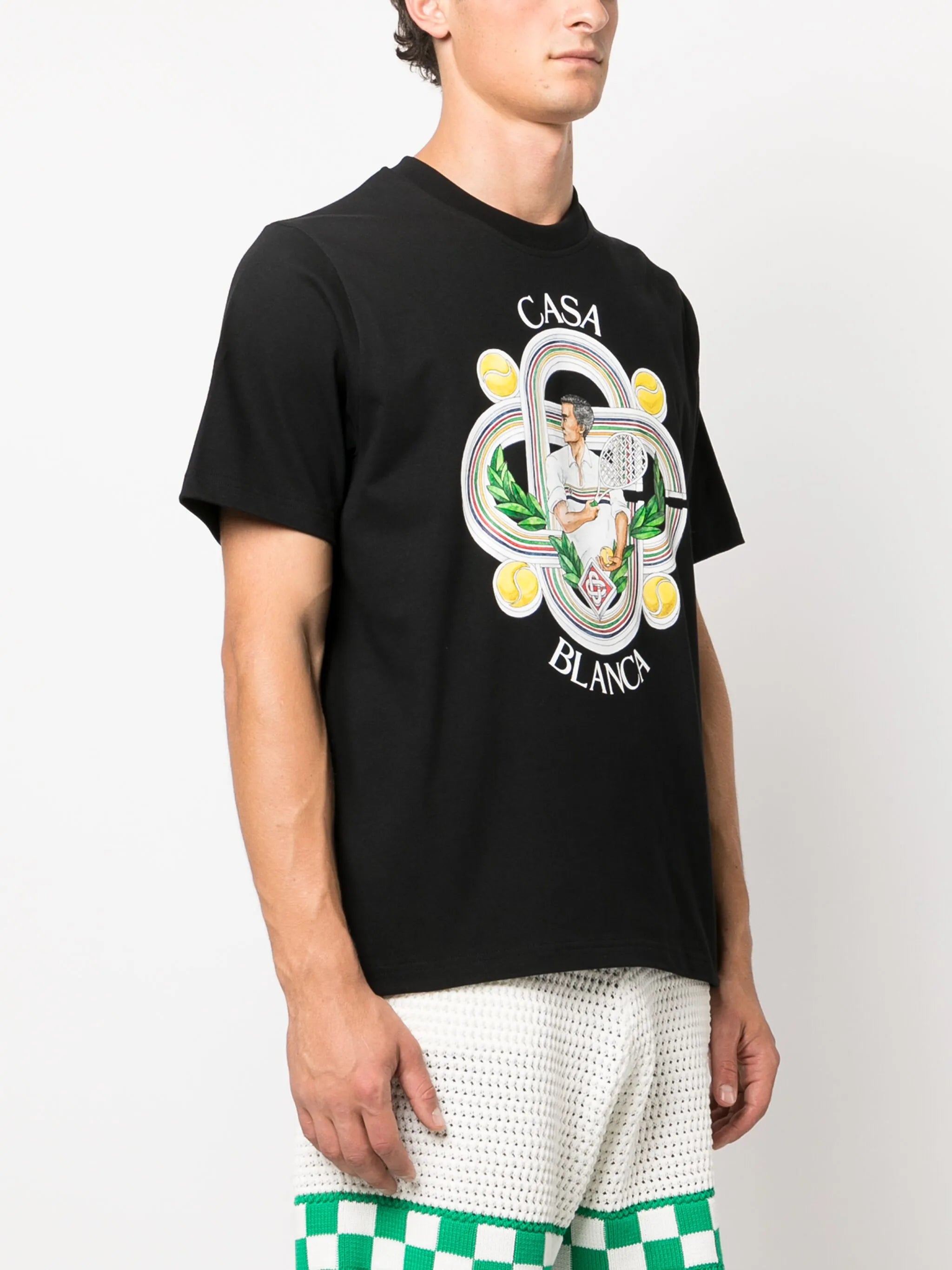 Le Joueur illustration-print T-shirt
