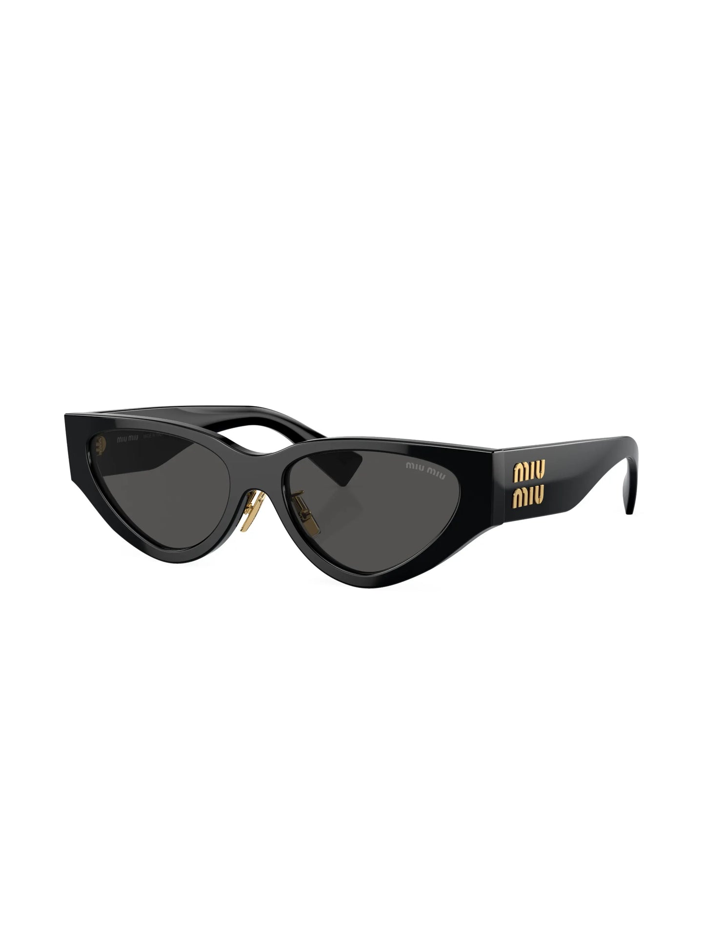logo-lettering geometric sunglasses