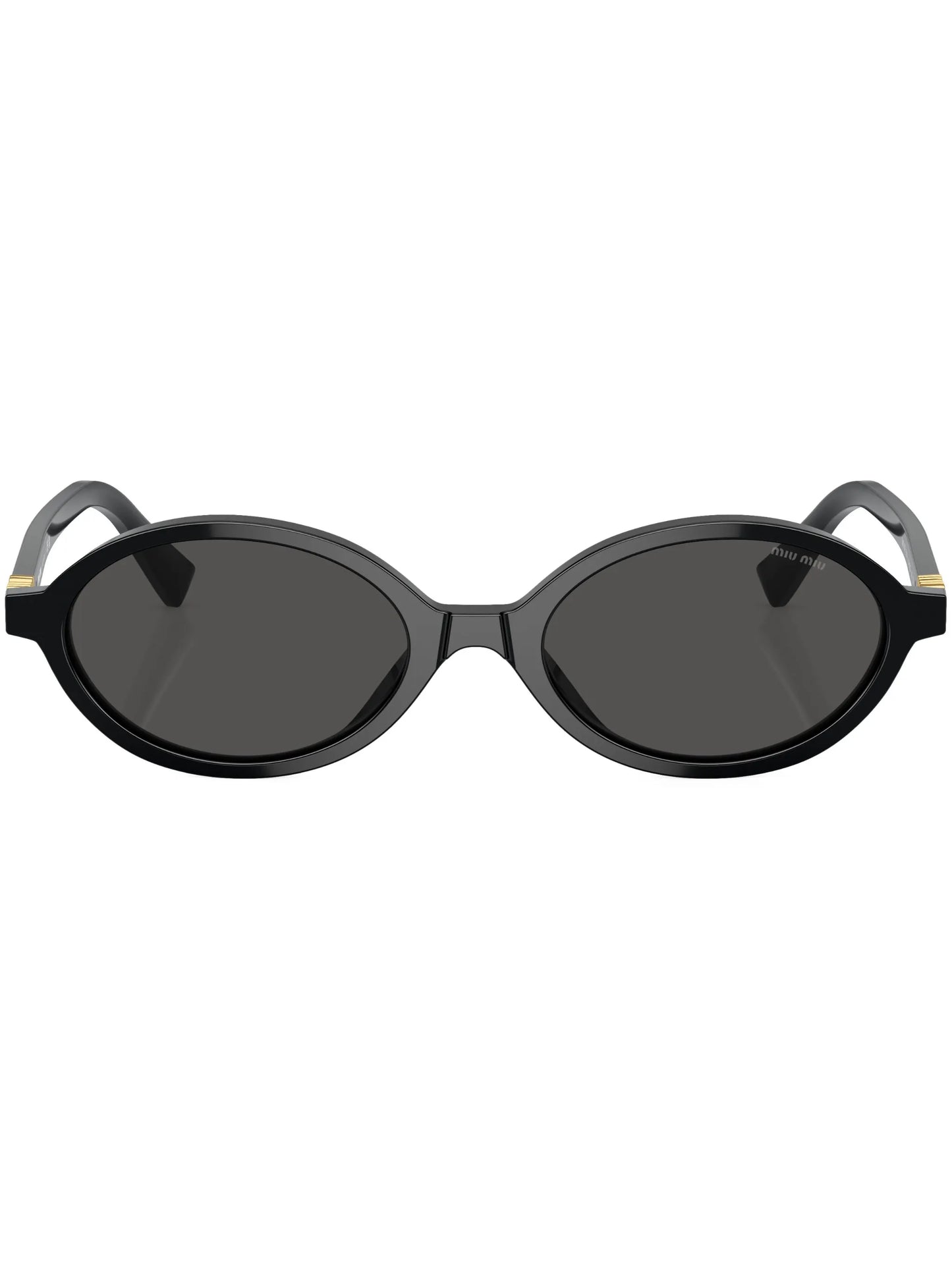 logo-lettering oval sunglasses