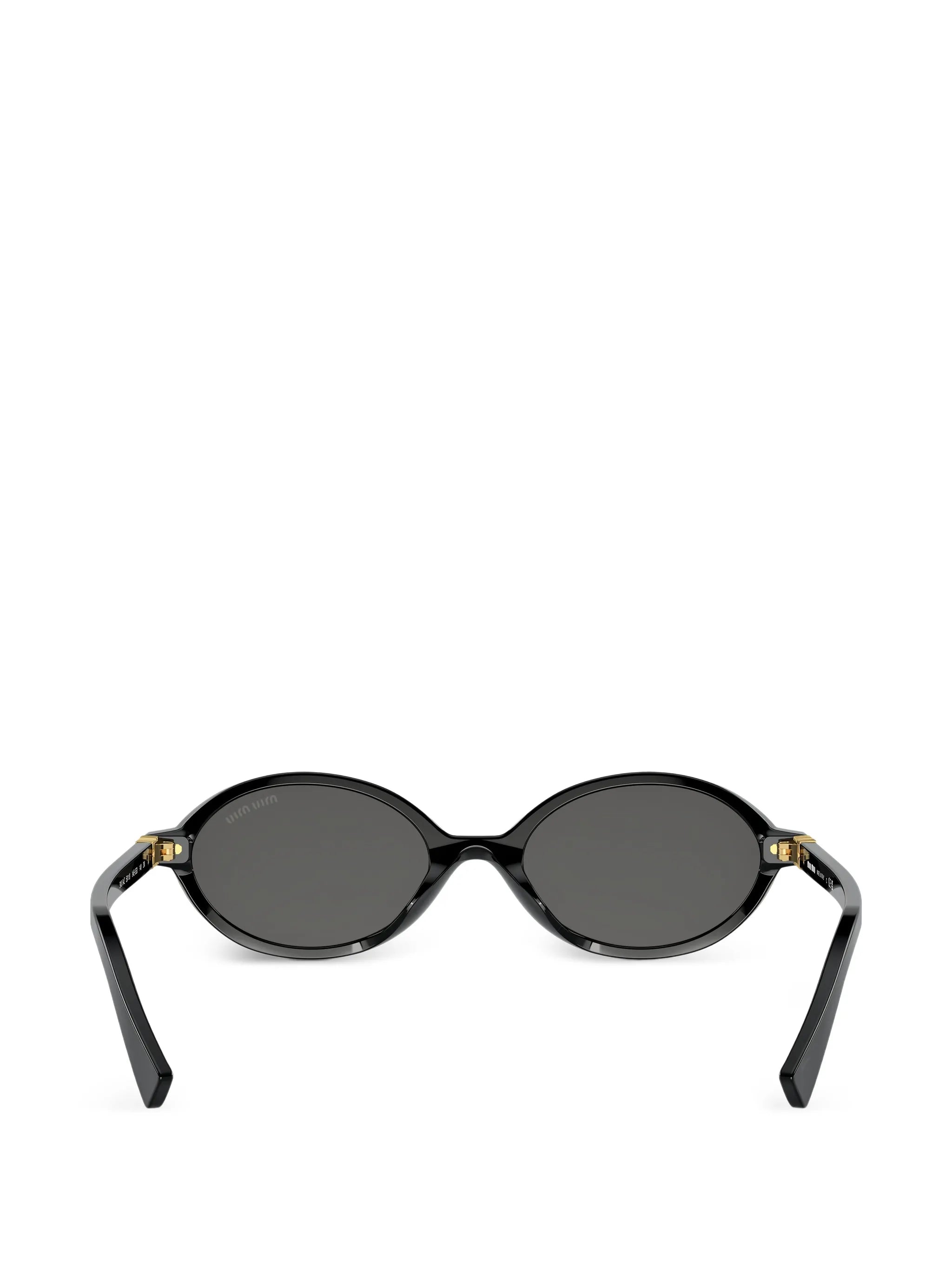 oval-frame sunglasses