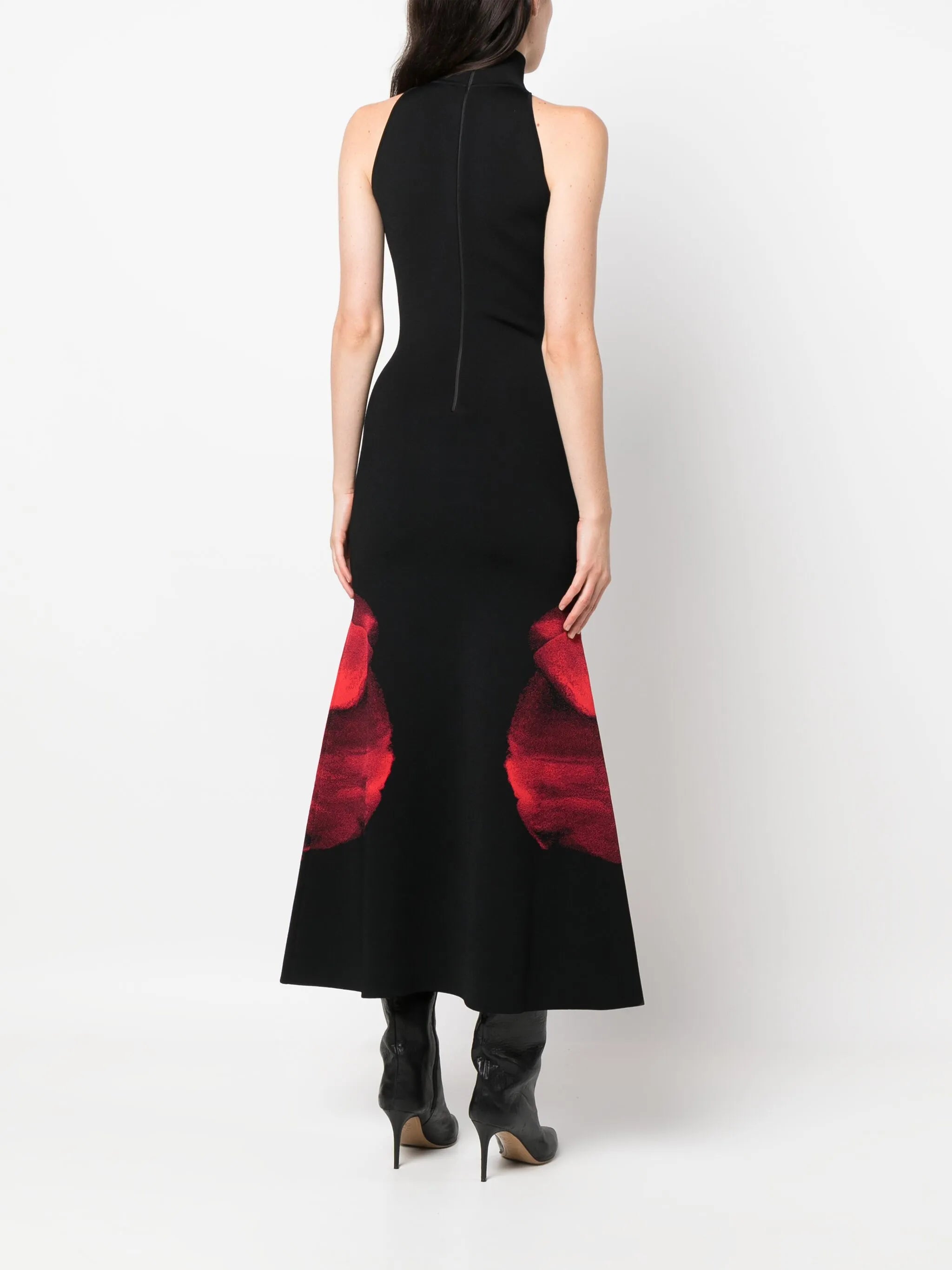 Ethereal Orchid-jacquard maxi dress