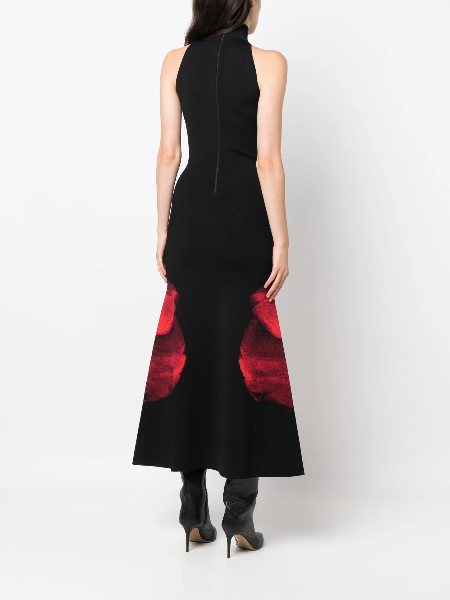 Ethereal Orchid-jacquard maxi dress