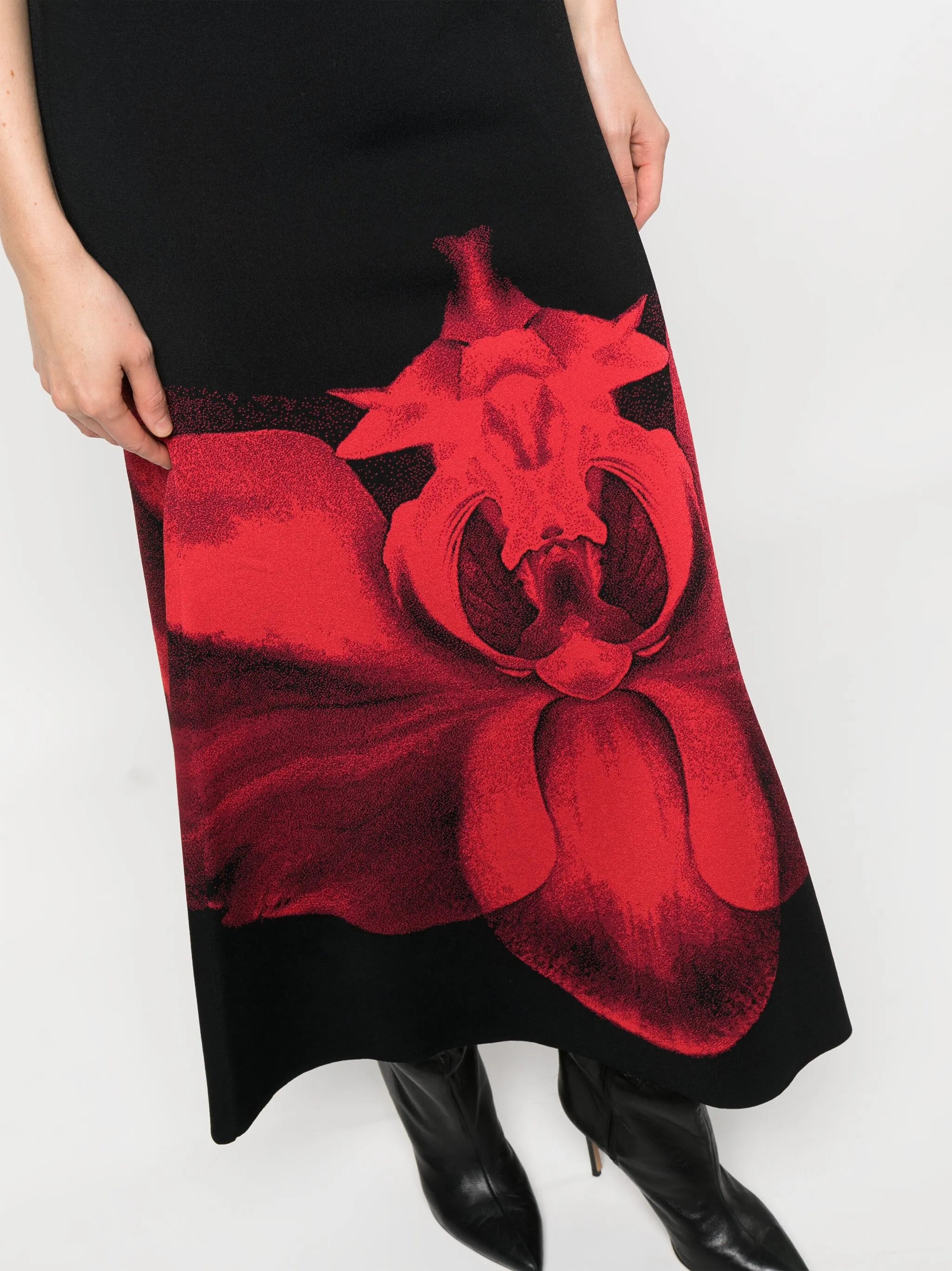 Ethereal Orchid-jacquard maxi dress