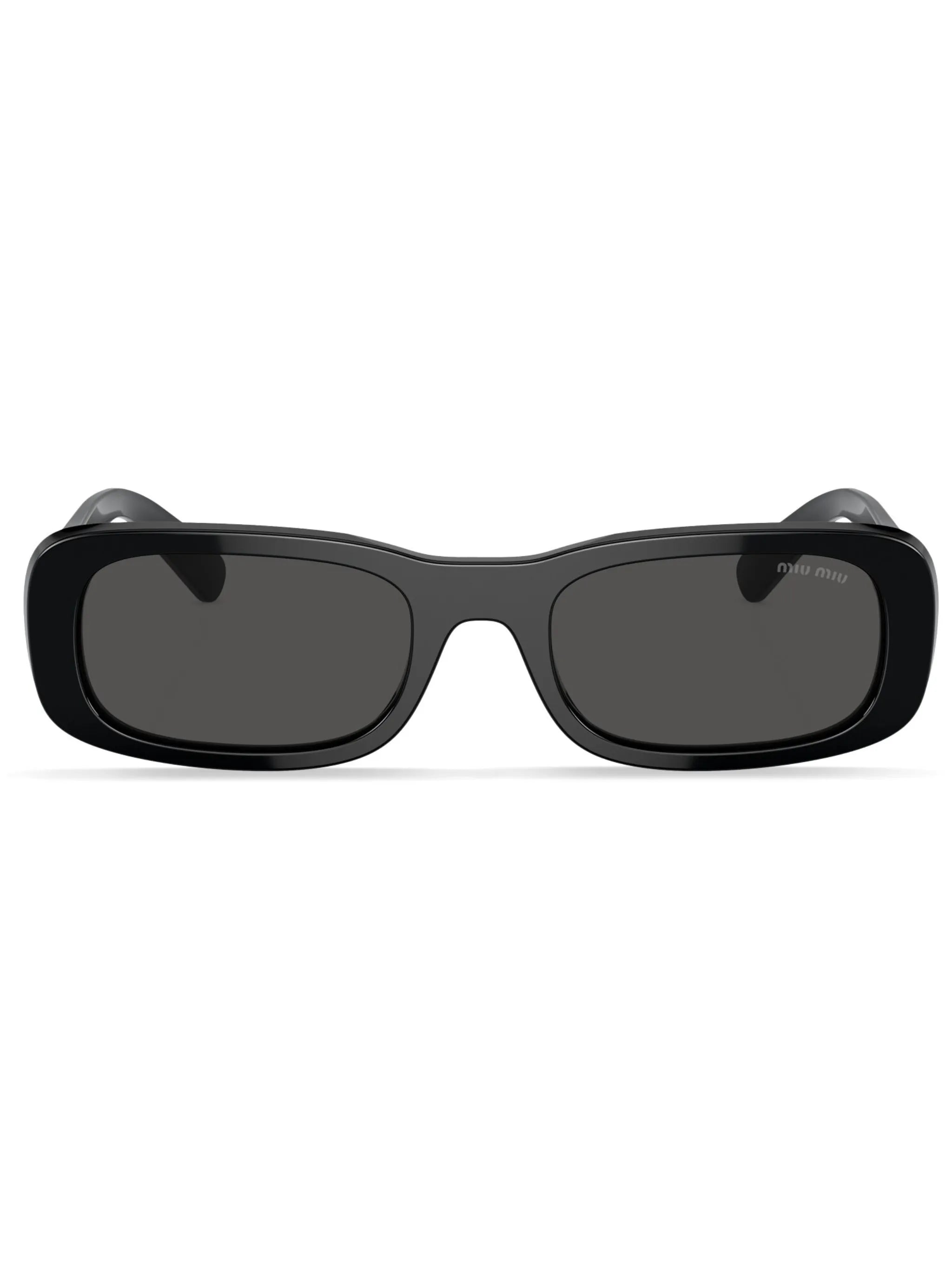 rectangle-frame tinted sunglasses