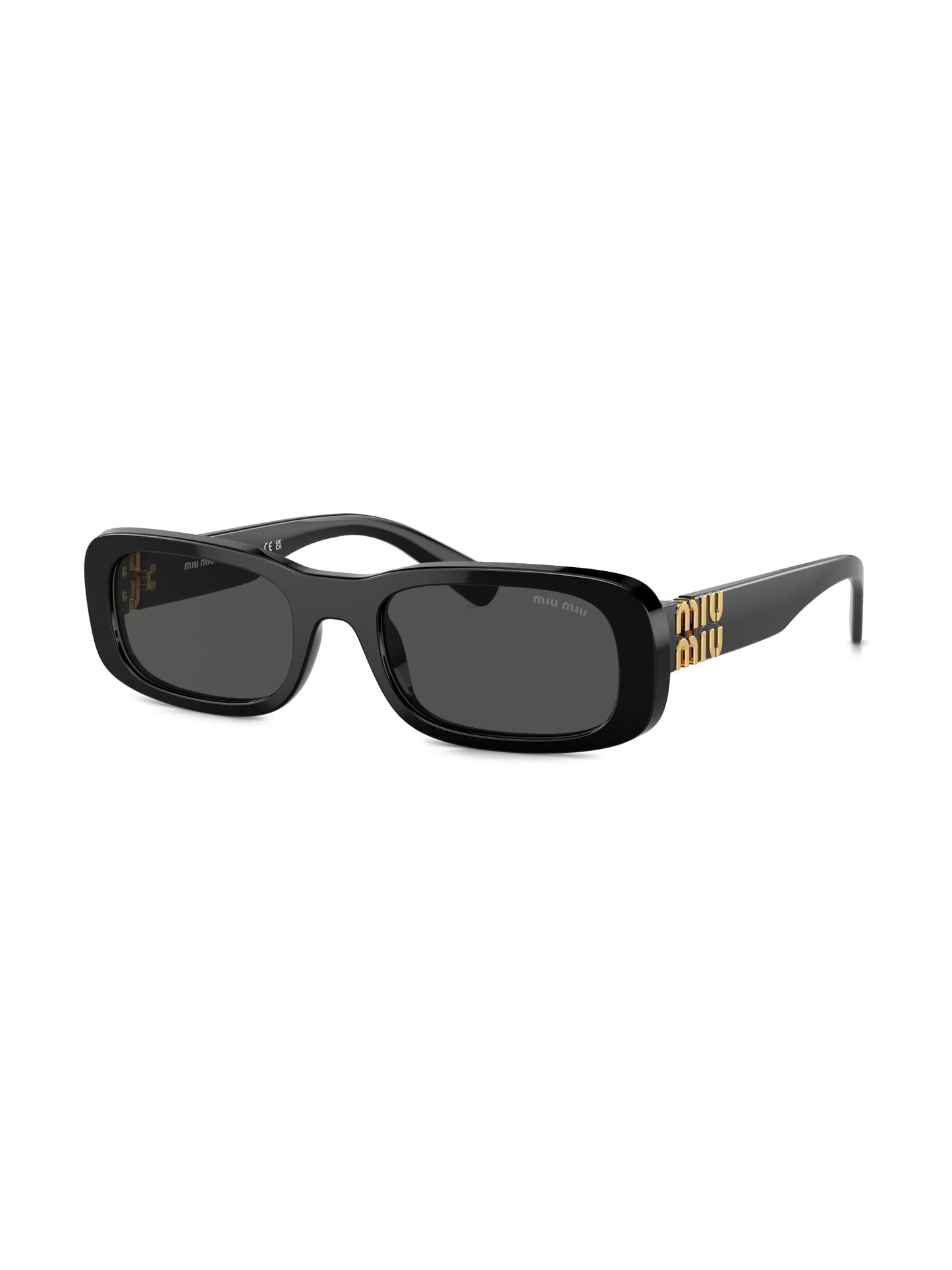 rectangle-frame tinted sunglasses