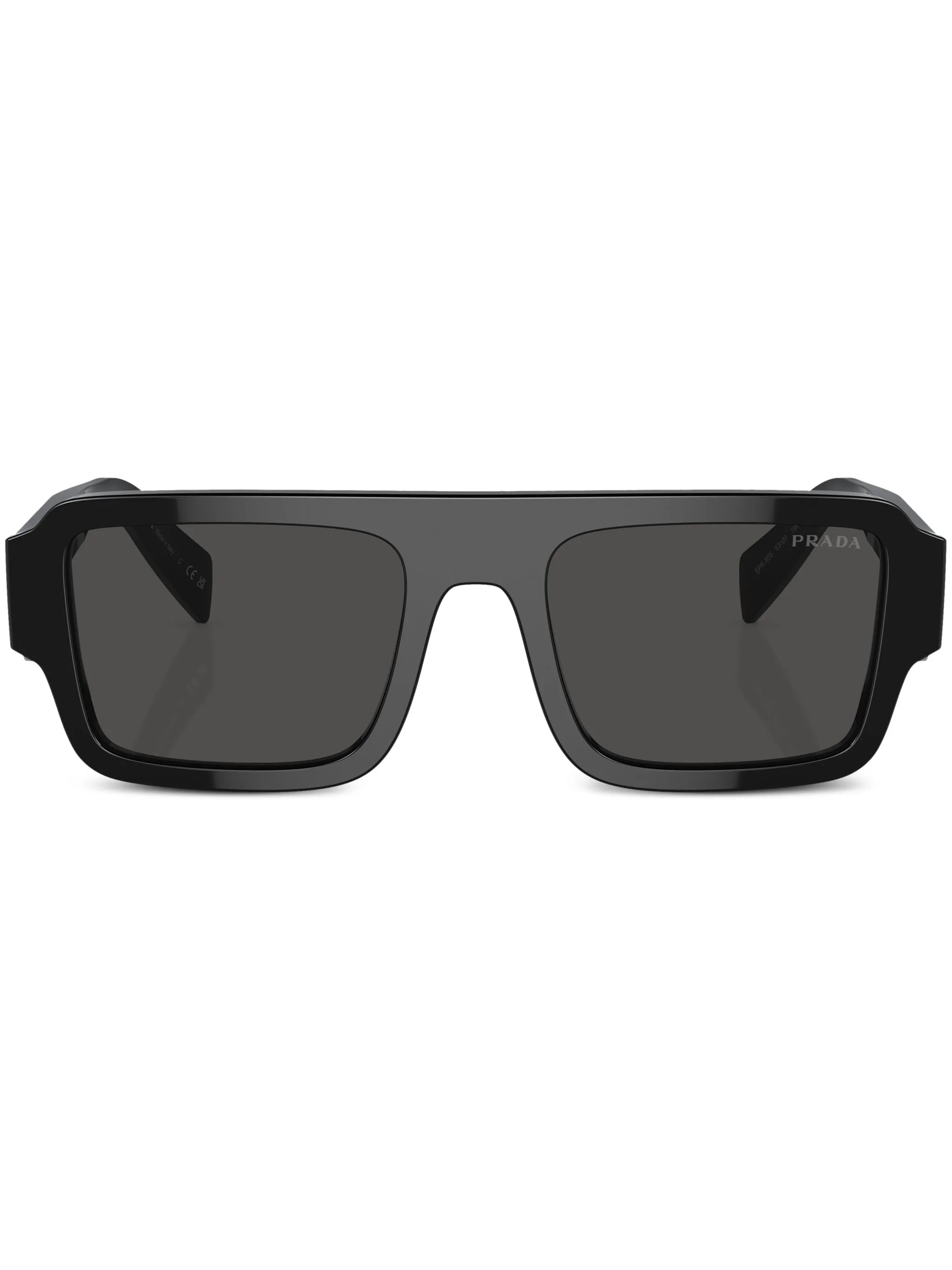 logo-engraved square-frame sunglasses