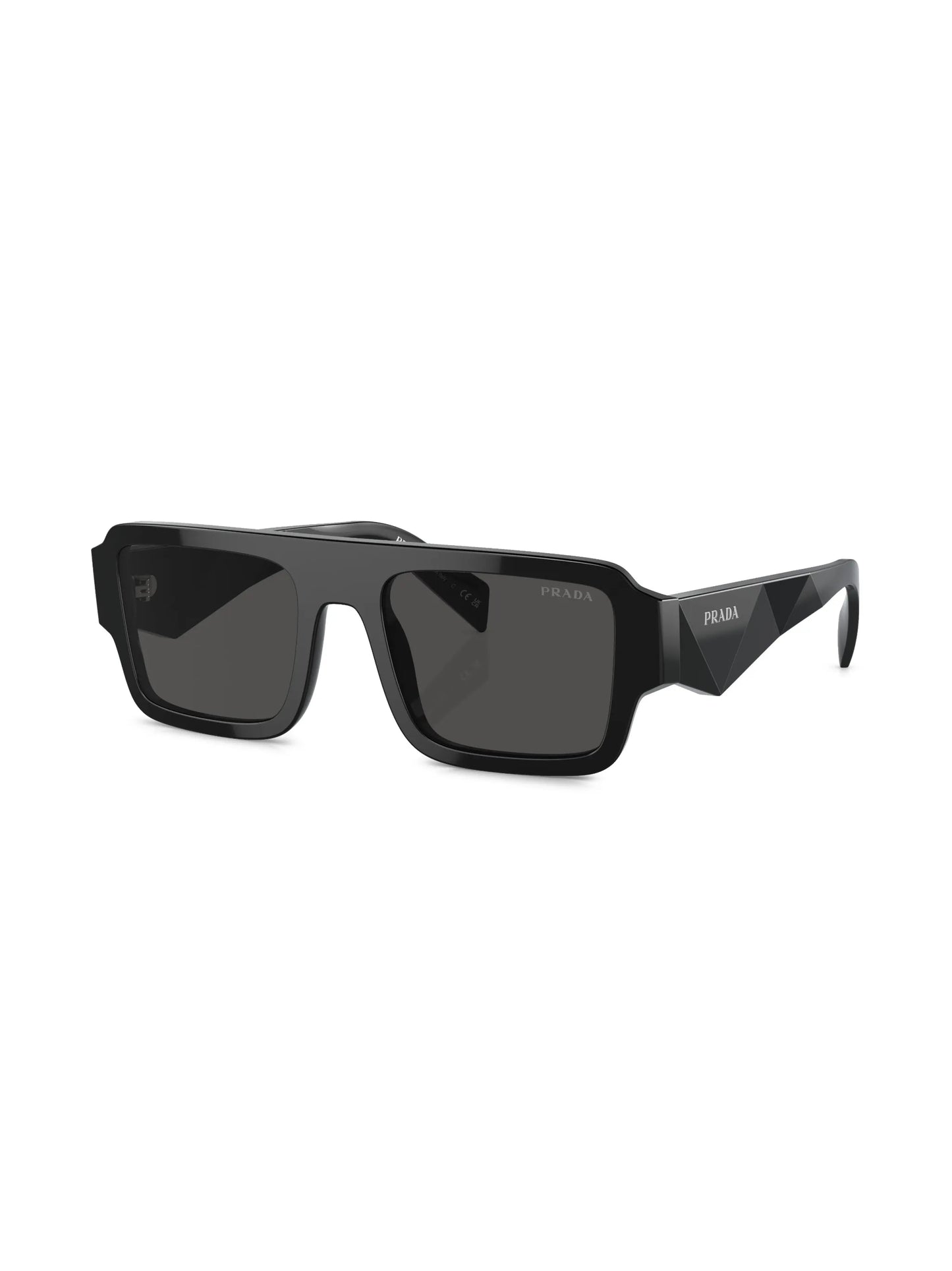 logo-engraved square-frame sunglasses