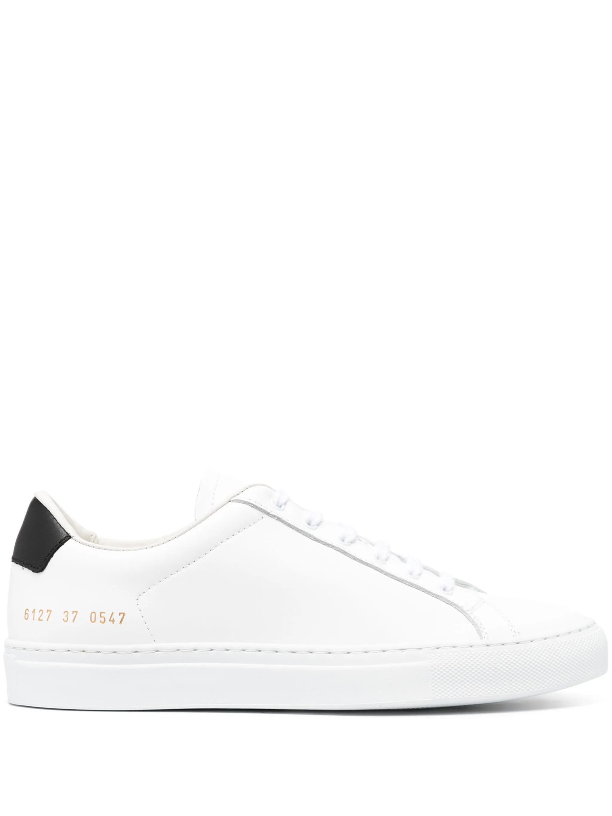 Retro leather sneakers