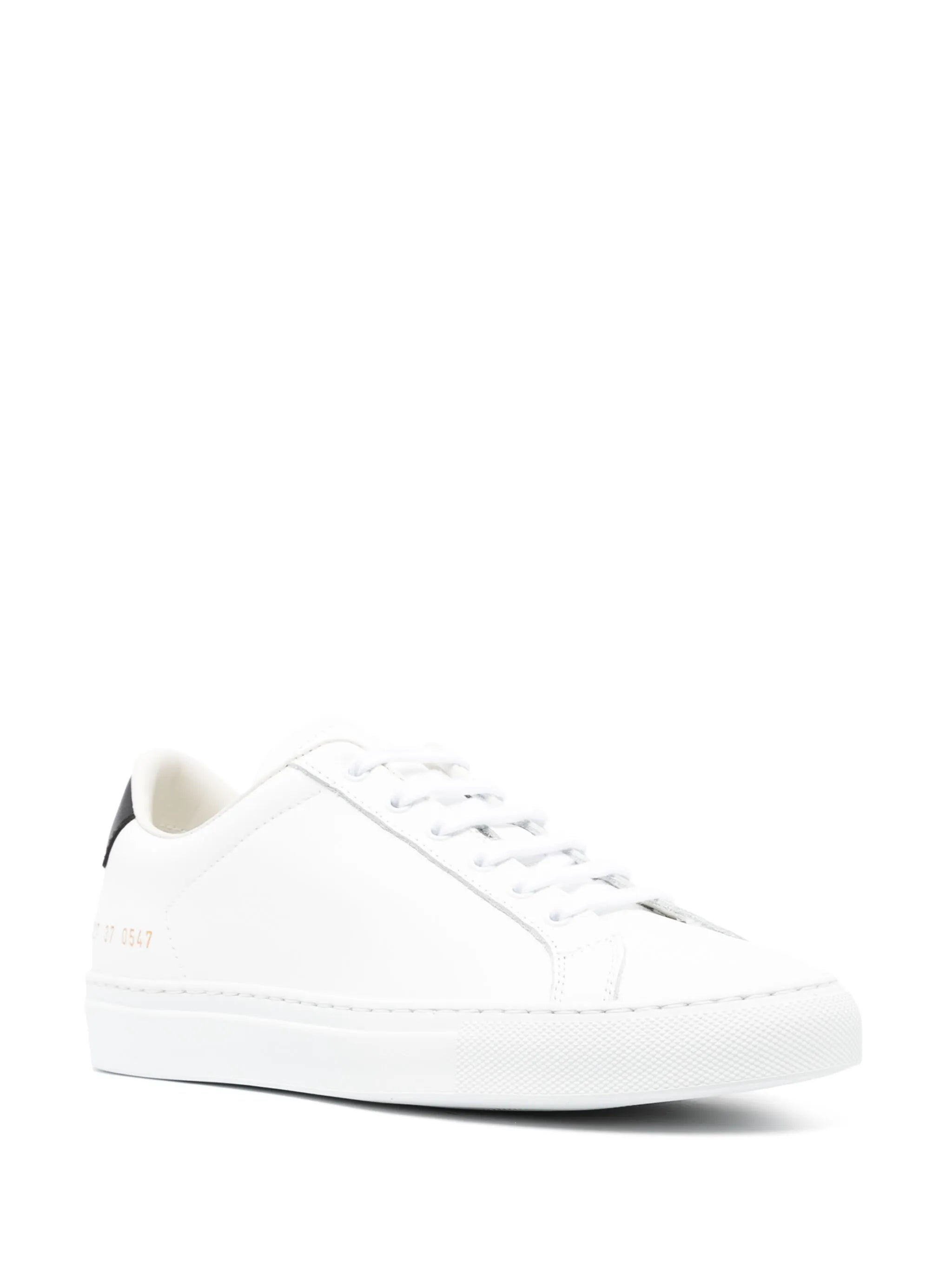 Retro leather sneakers