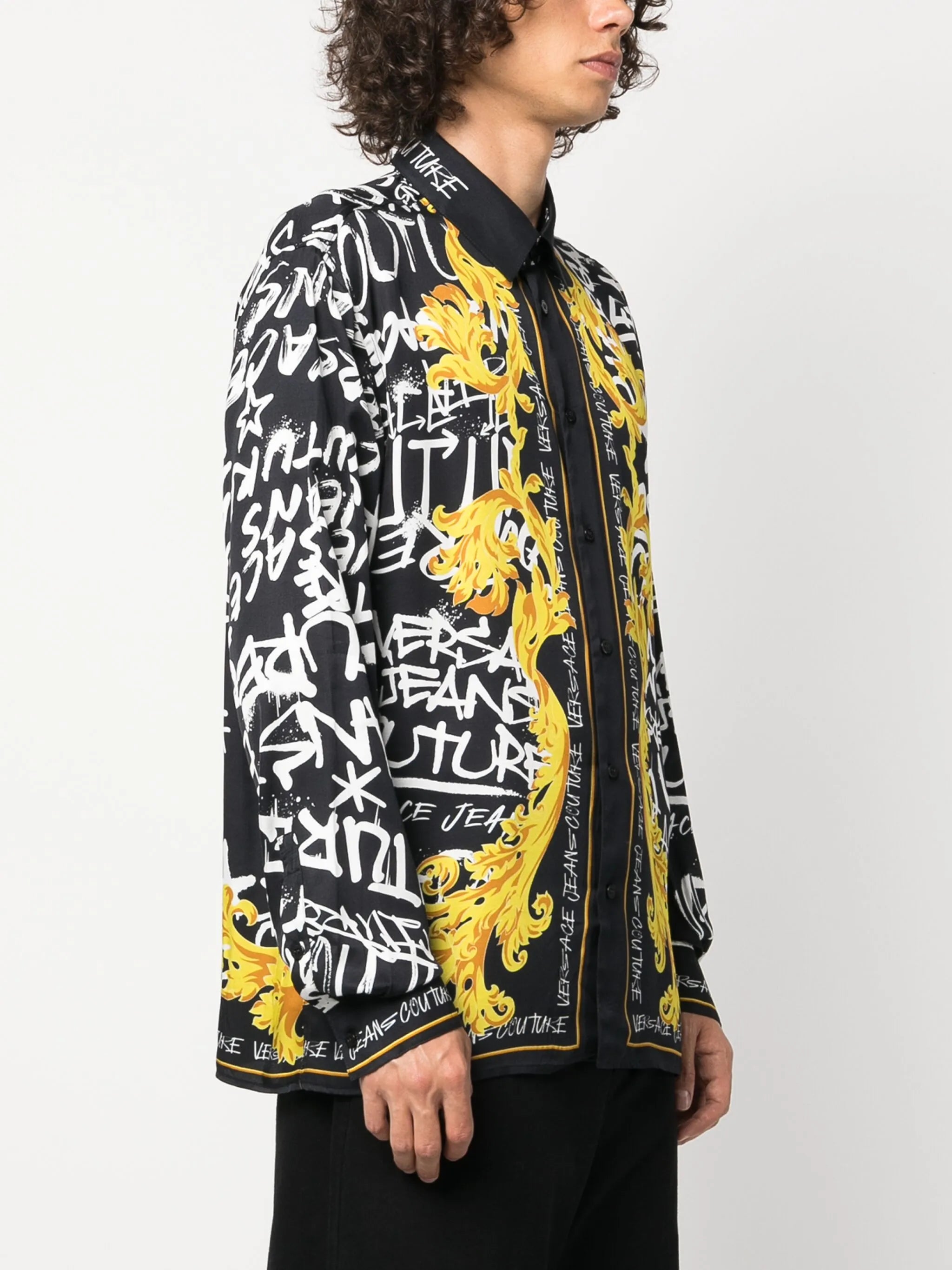 logo-print long-sleeve shirt