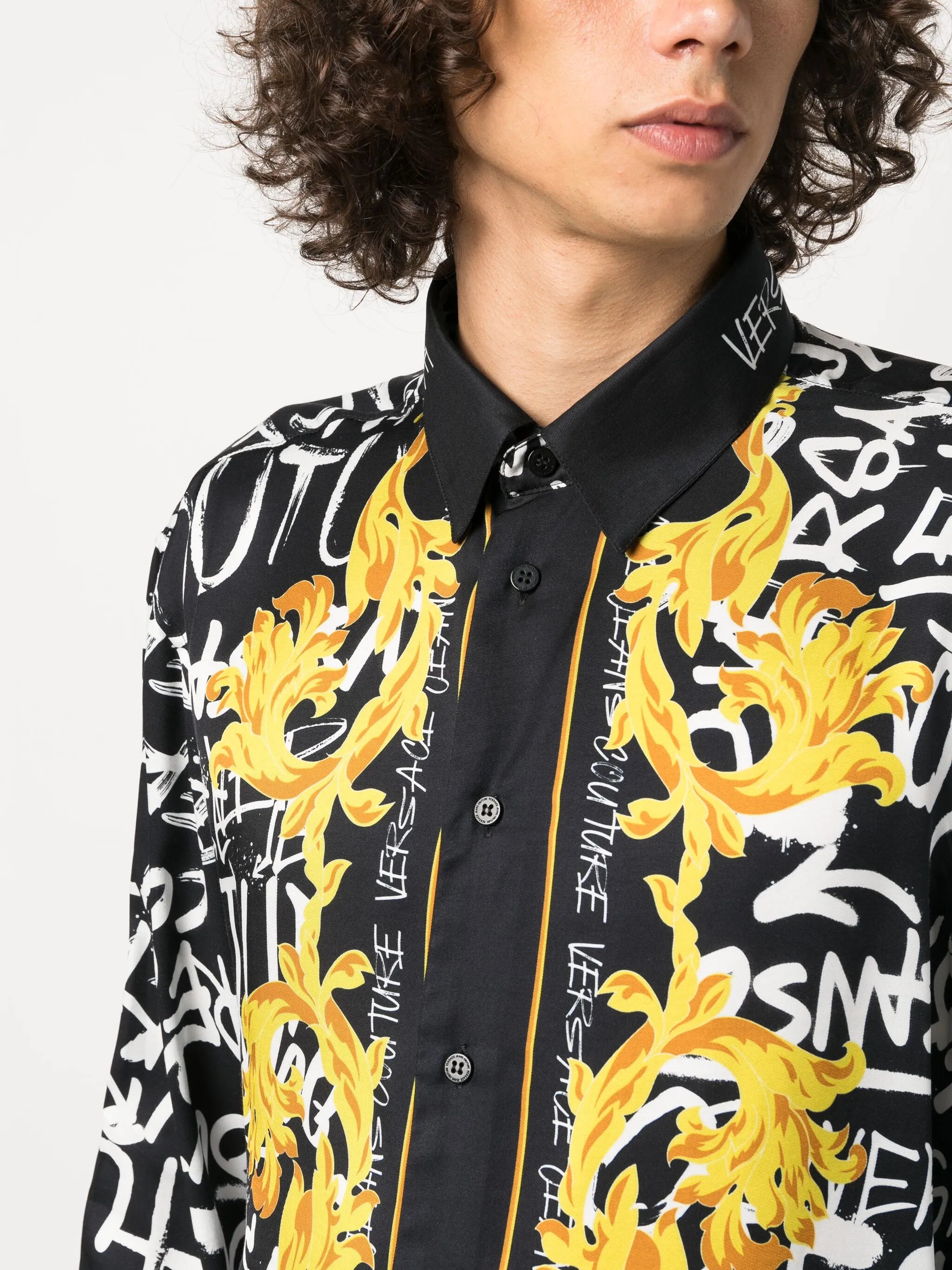logo-print long-sleeve shirt