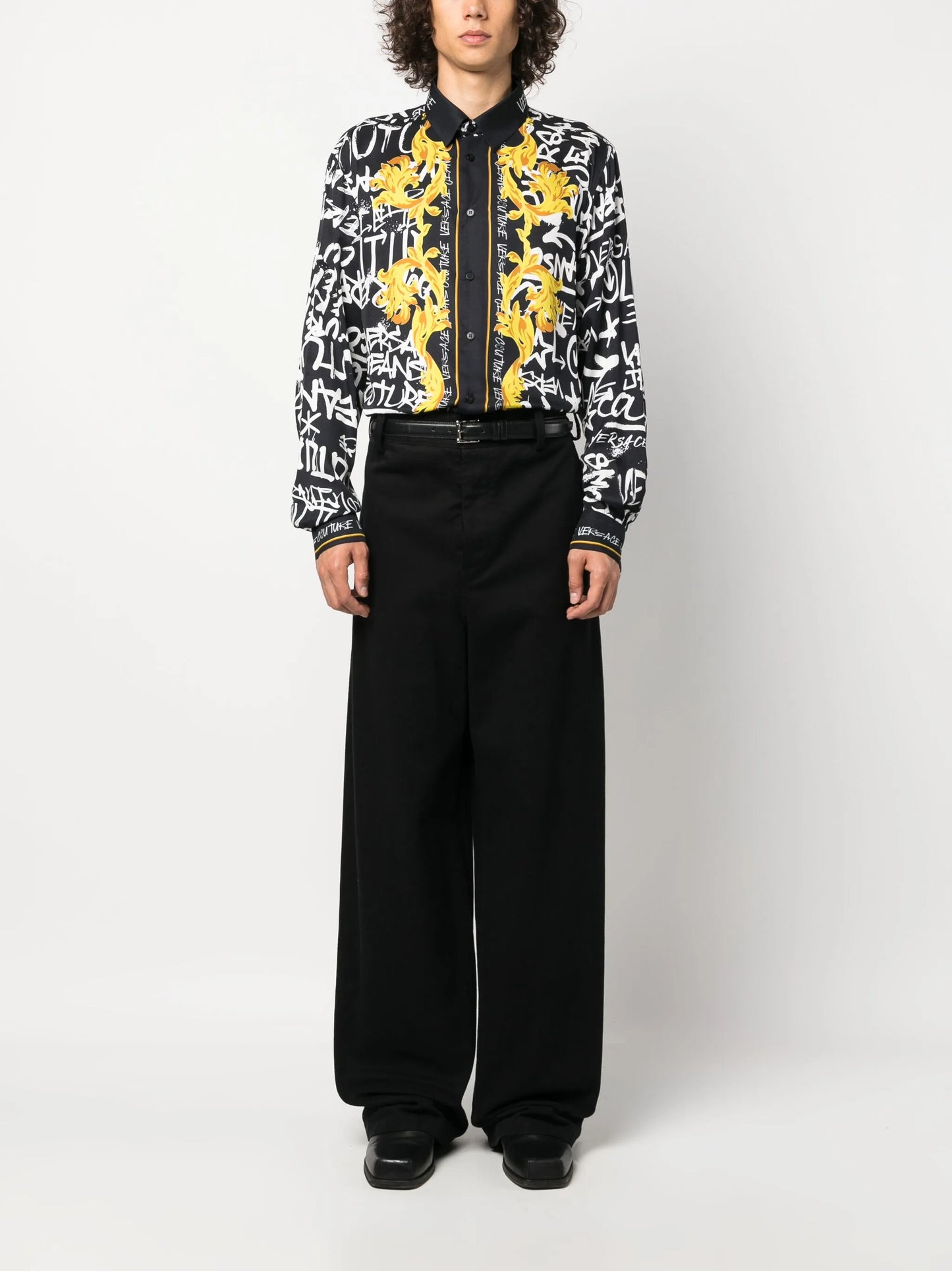 logo-print long-sleeve shirt