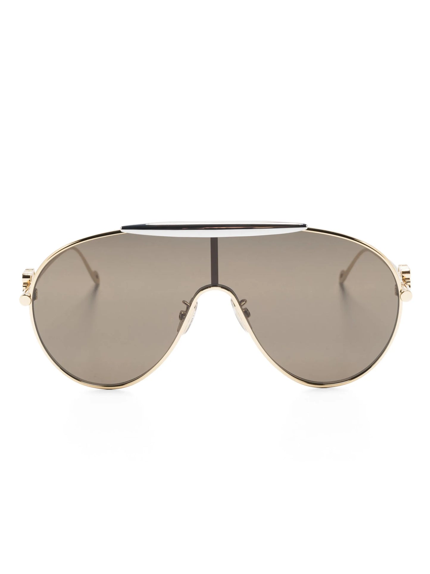 pilot-frame tinted-lense sunglasses